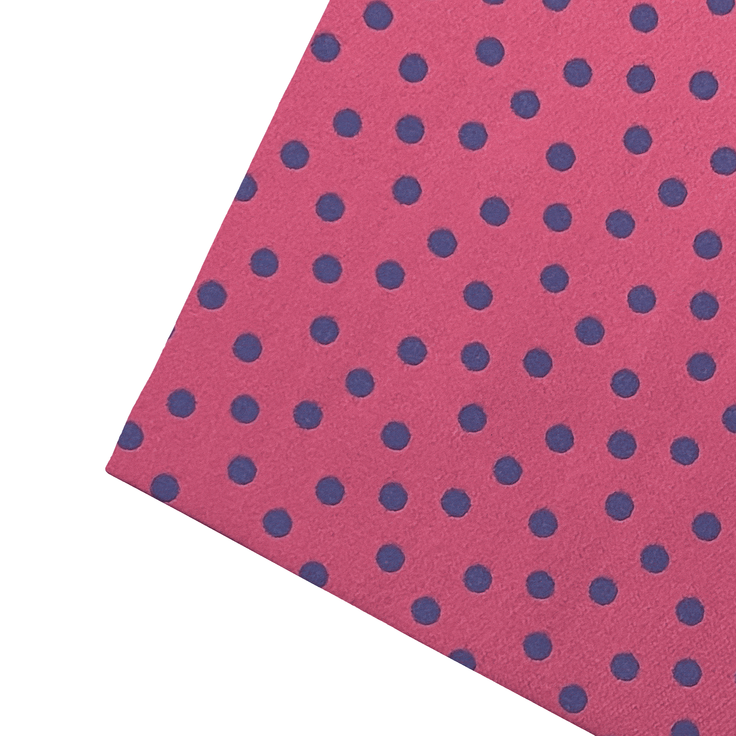 Ziertuch aus Seide, 30 x 30 cm, Stoff: dunkelblau wirr gepunktet auf bordeauxrot (7166b)