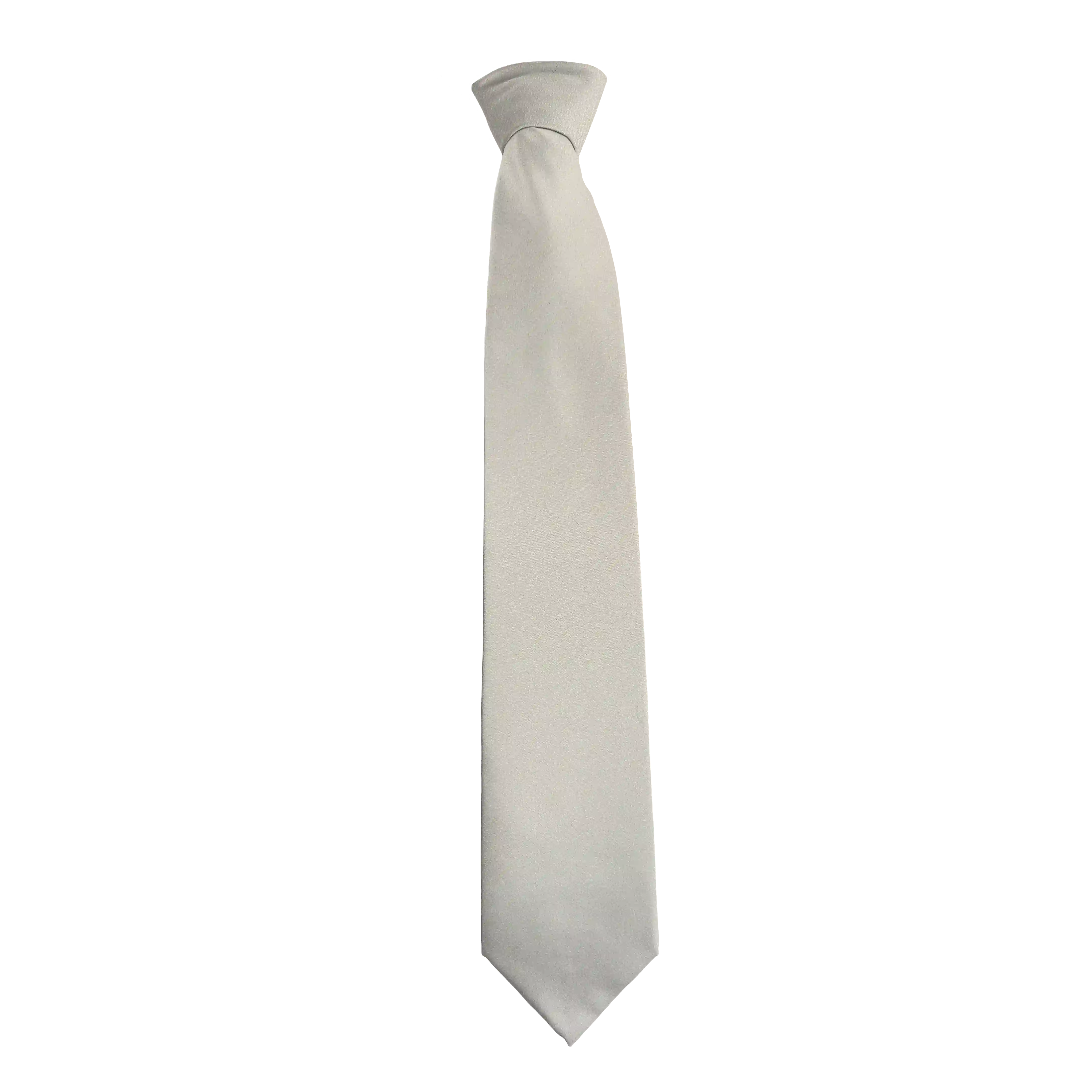 [T-85-M-04-0410] tie from silk, width: 85 mm, fabric: unicoloured ivory white (0410) (standard length (59 inch))