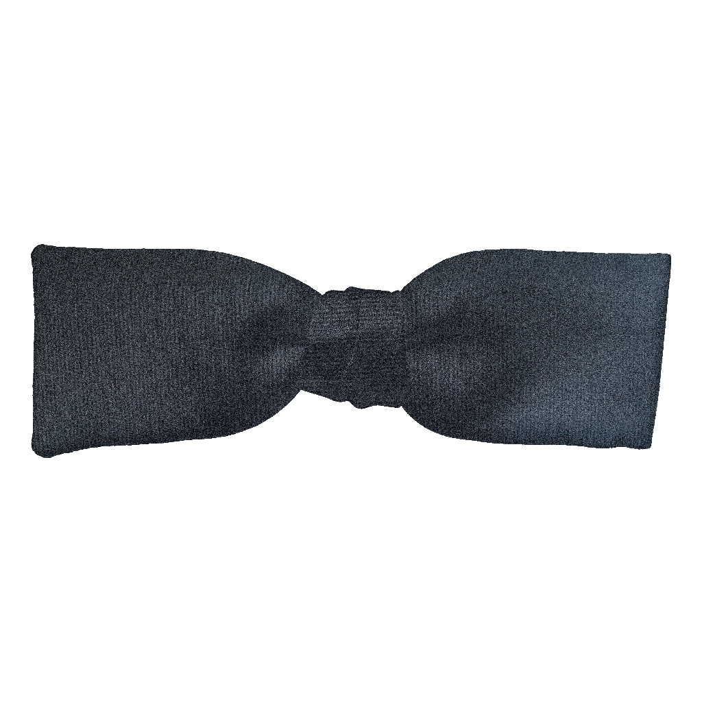 [BT-S-35-E-04-0480] Schleife aus Seide, Form: gerade, Höhe: 35, Stoff: einfarbig schwarz (0480) (EASY: vorgebunden mit verstellbarer Größe)