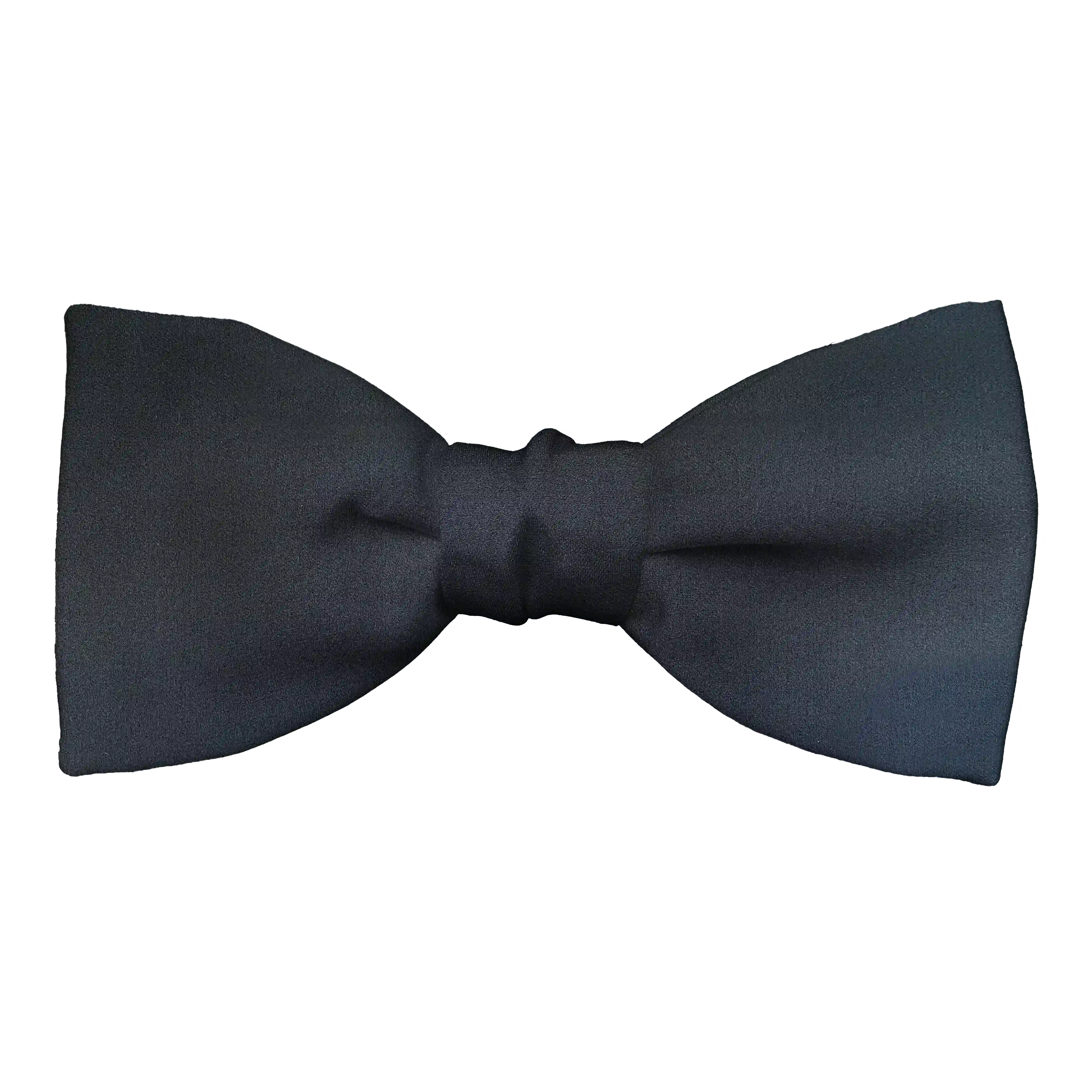 Schleife aus Seide, Form: gerade, Höhe: 50 mm, Stoff: einfarbig schwarz (0480)