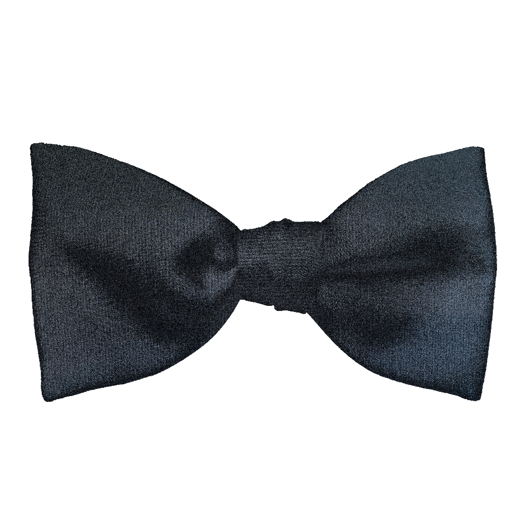 [BT-S-65-E-04-0480] Schleife aus Seide, Form: gerade, Höhe: 65, Stoff: einfarbig schwarz (0480) (EASY: vorgebunden mit verstellbarer Größe)