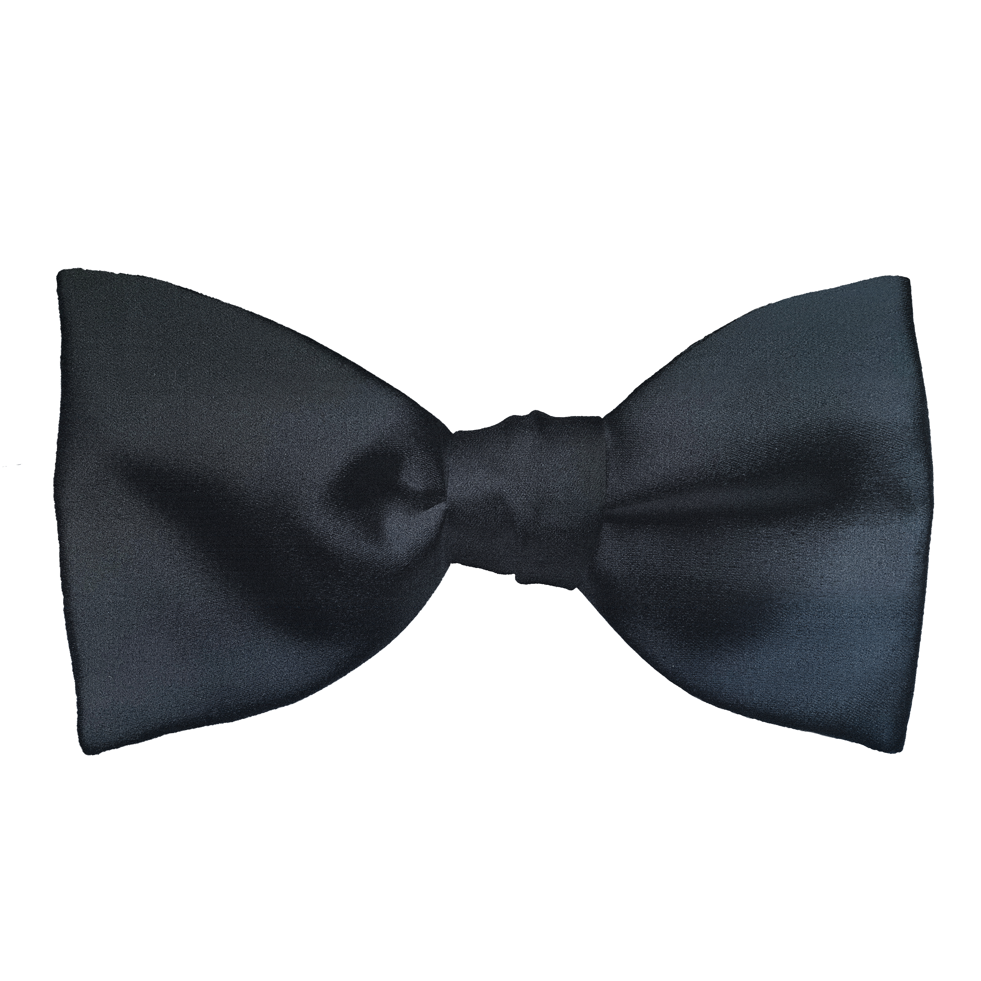 Schleife aus Seide, Form: gerade, Höhe: 65, Stoff: einfarbig schwarz (0480)