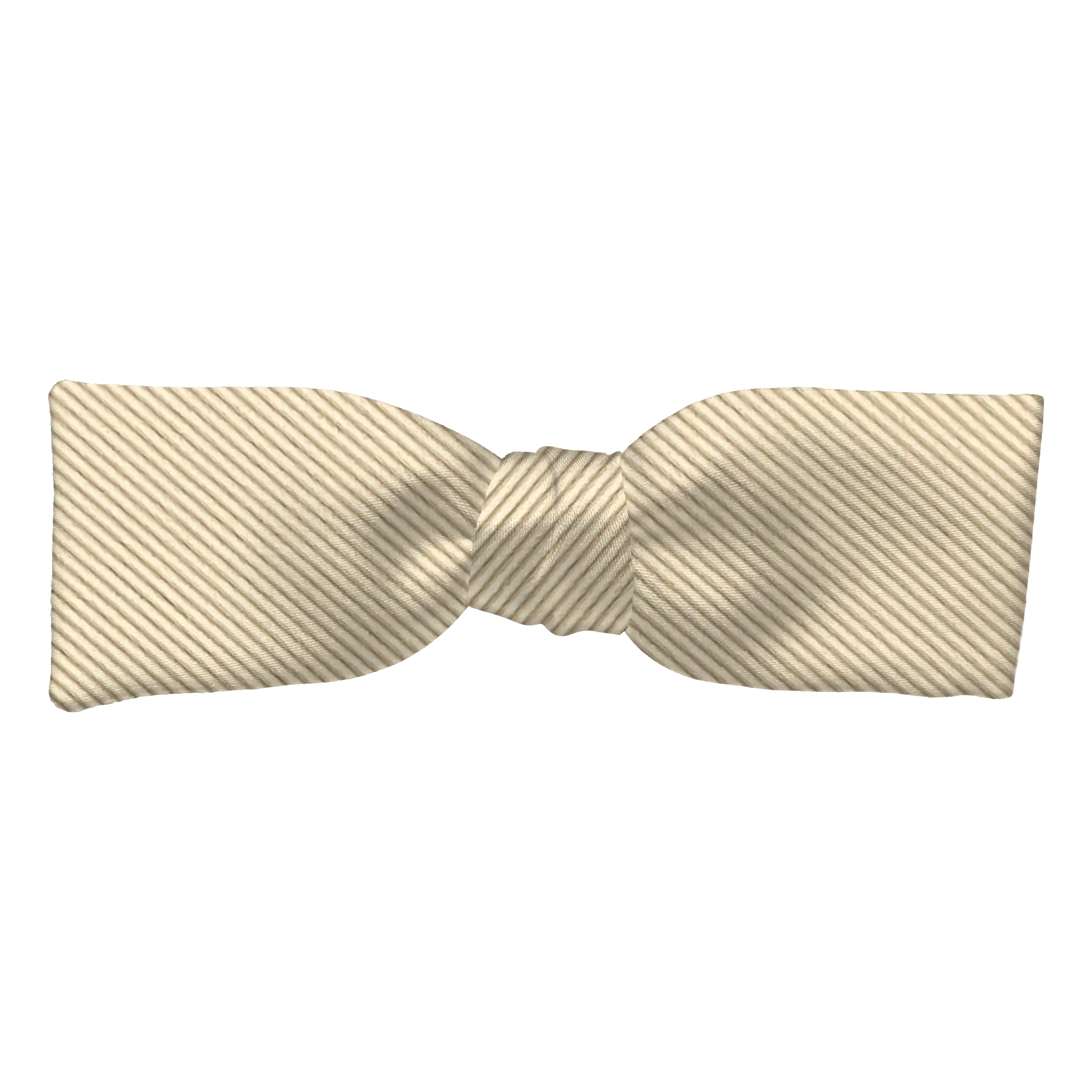 [BT-S-35-E-09-0915] Schleife aus Seide, Form: gerade, Höhe: 35 mm, Stoff: gerippt in crème (0915) (EASY: vorgebunden mit verstellbarer Größe)