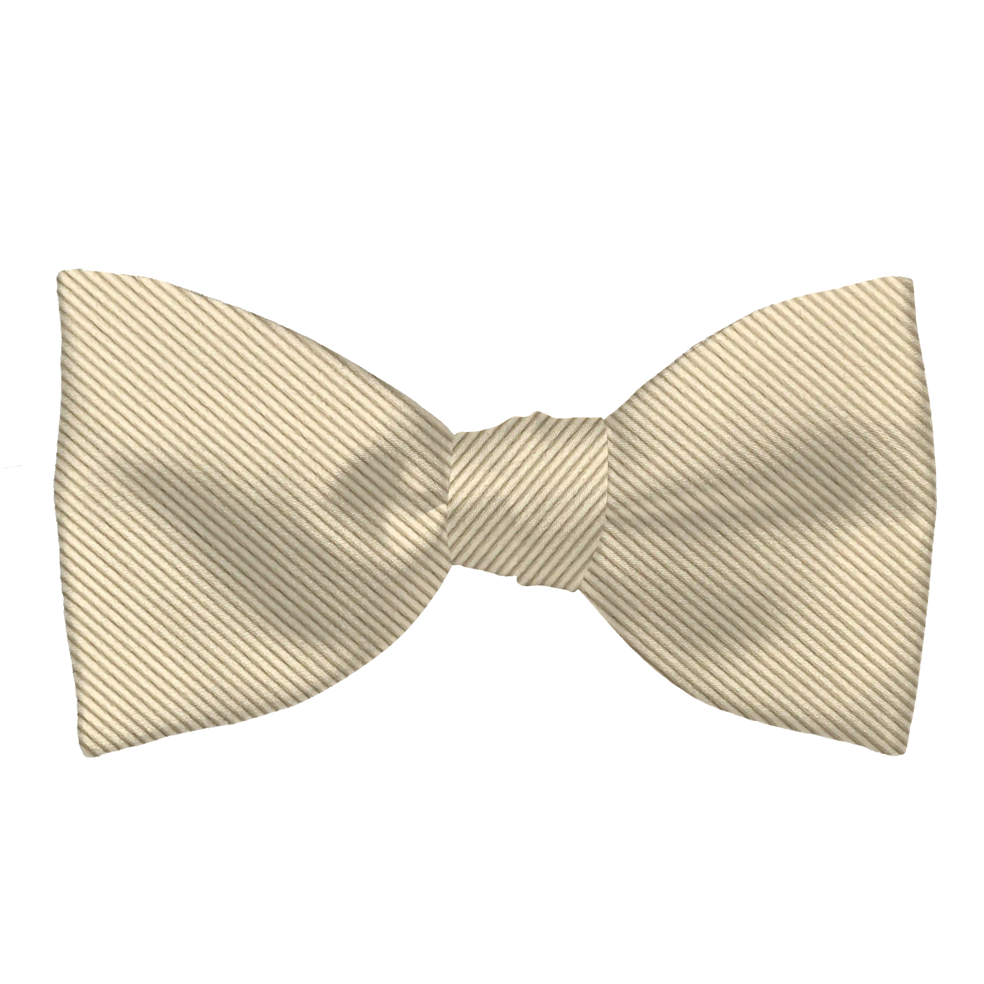 [BT-S-65-E-09-0915] Schleife aus Seide, Form: gerade, Höhe: 65 mm, Stoff: gerippt in crème (0915) (EASY: vorgebunden mit verstellbarer Größe)