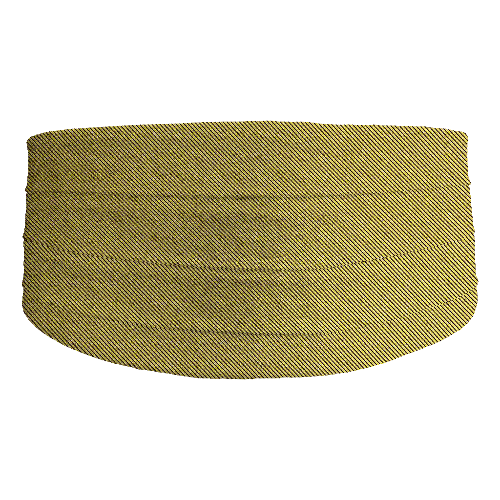 [CB-S-09-0923] Kummerbund aus Seide, Stoff: gerippt in gelb-schwarz (0923) (48)
