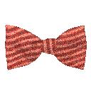 Schleife aus Seide, Form: gerade, Höhe: 65, Stoff: gerippt in terracotta-schwarz (0926)