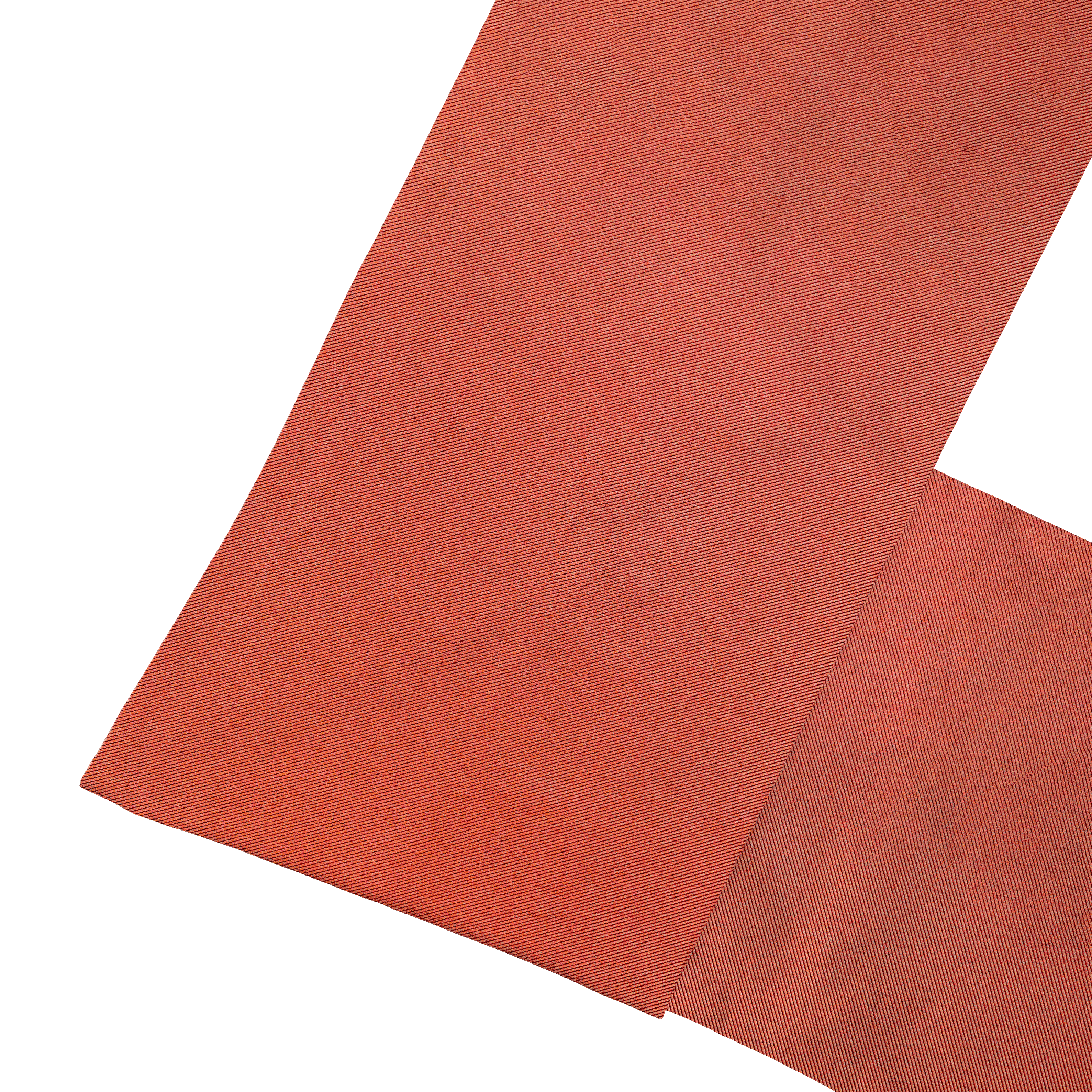 Fiorentina-Schal aus Seide, Stoff: gerippt in terracotta-schwarz (0926)