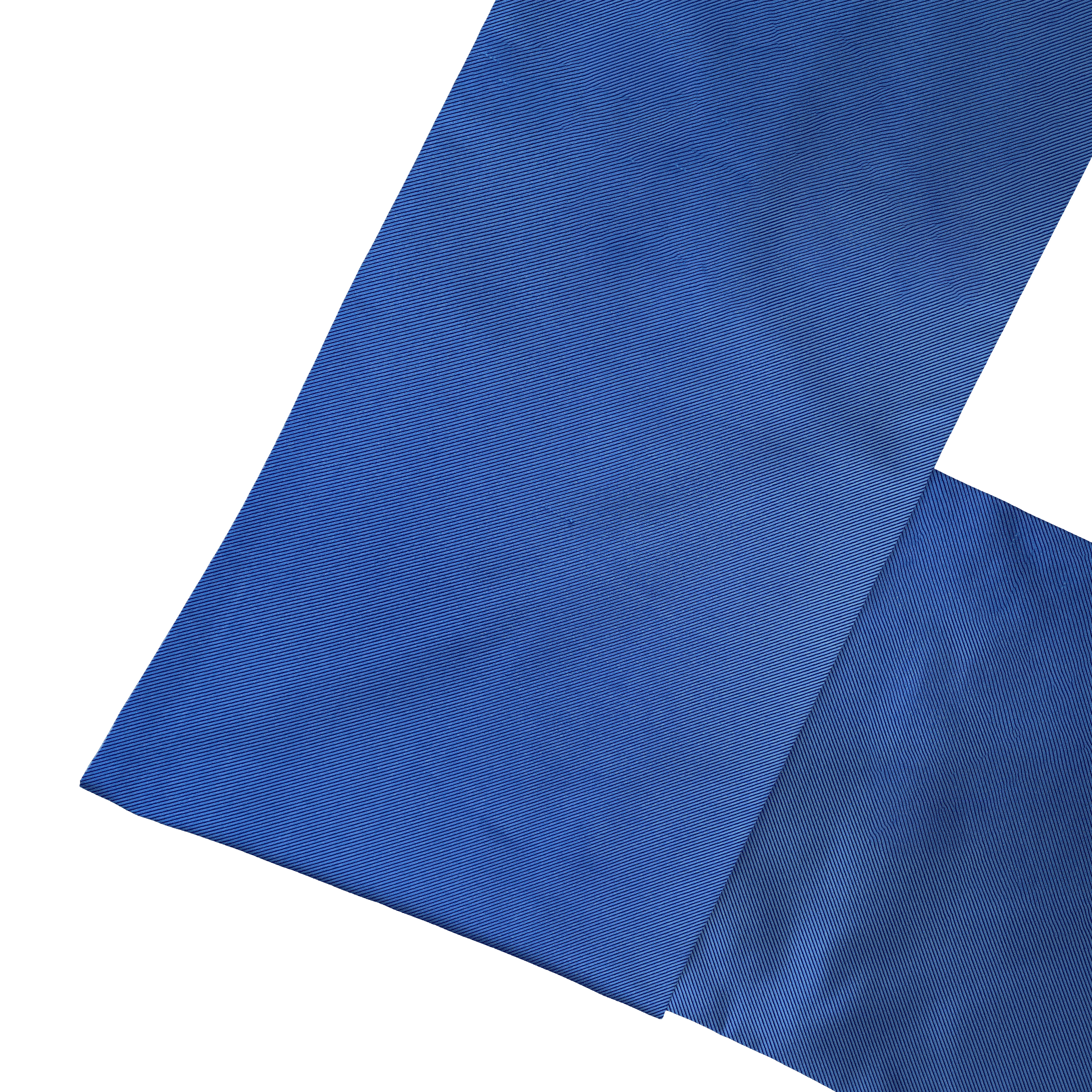 [SC-S-138-09-0933] Sacco-Schal aus Seide, Stoff: gerippt in königsblau-schwarz (0933) (138 cm)