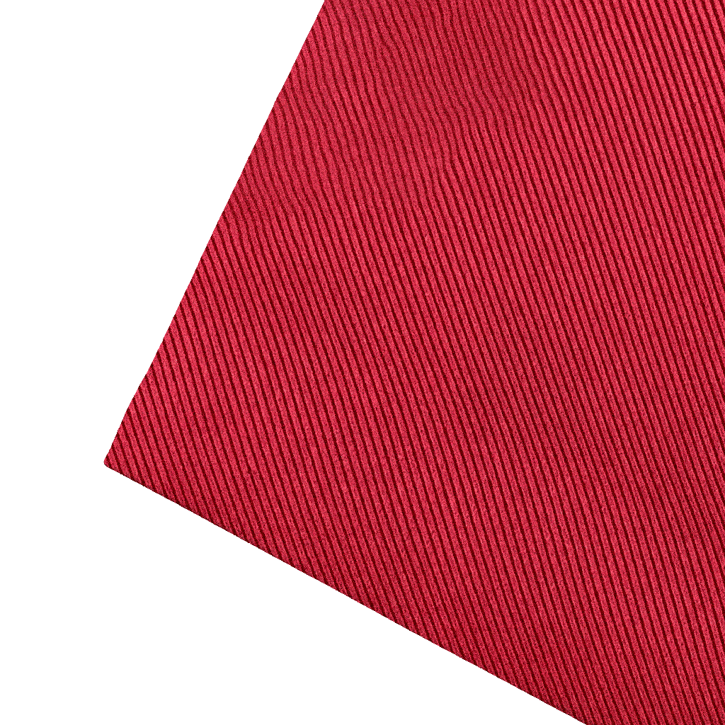 [PS-S300-09-0944] Ziertuch aus Seide, 30 x 30 cm, Stoff: gerippt in rot-schwarz (0944)