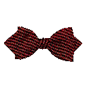 Schleife aus Seide, Form: spitz, Höhe: 60, Stoff: gerippt in schwarz-rot (0945)