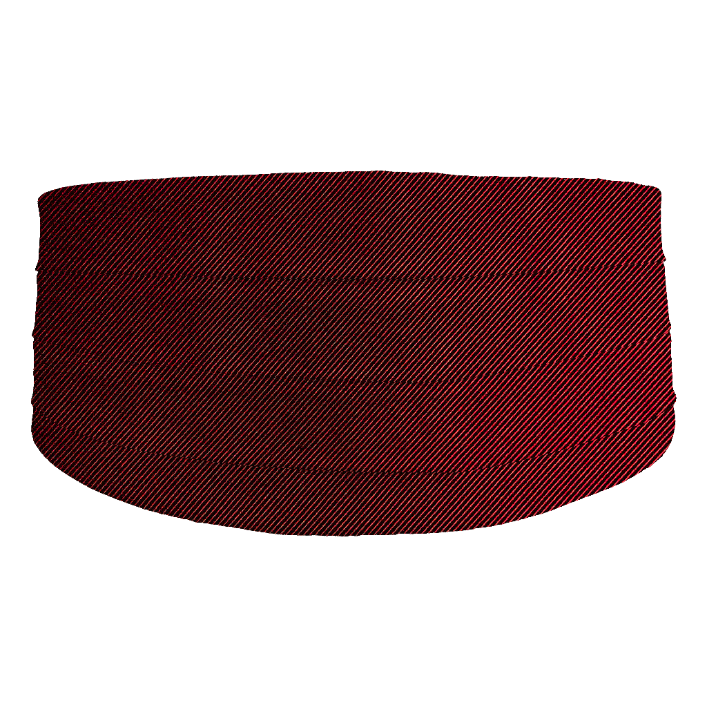 [CB-S-09-0945] Kummerbund aus Seide, Stoff: gerippt in schwarz-rot (0945) (48)