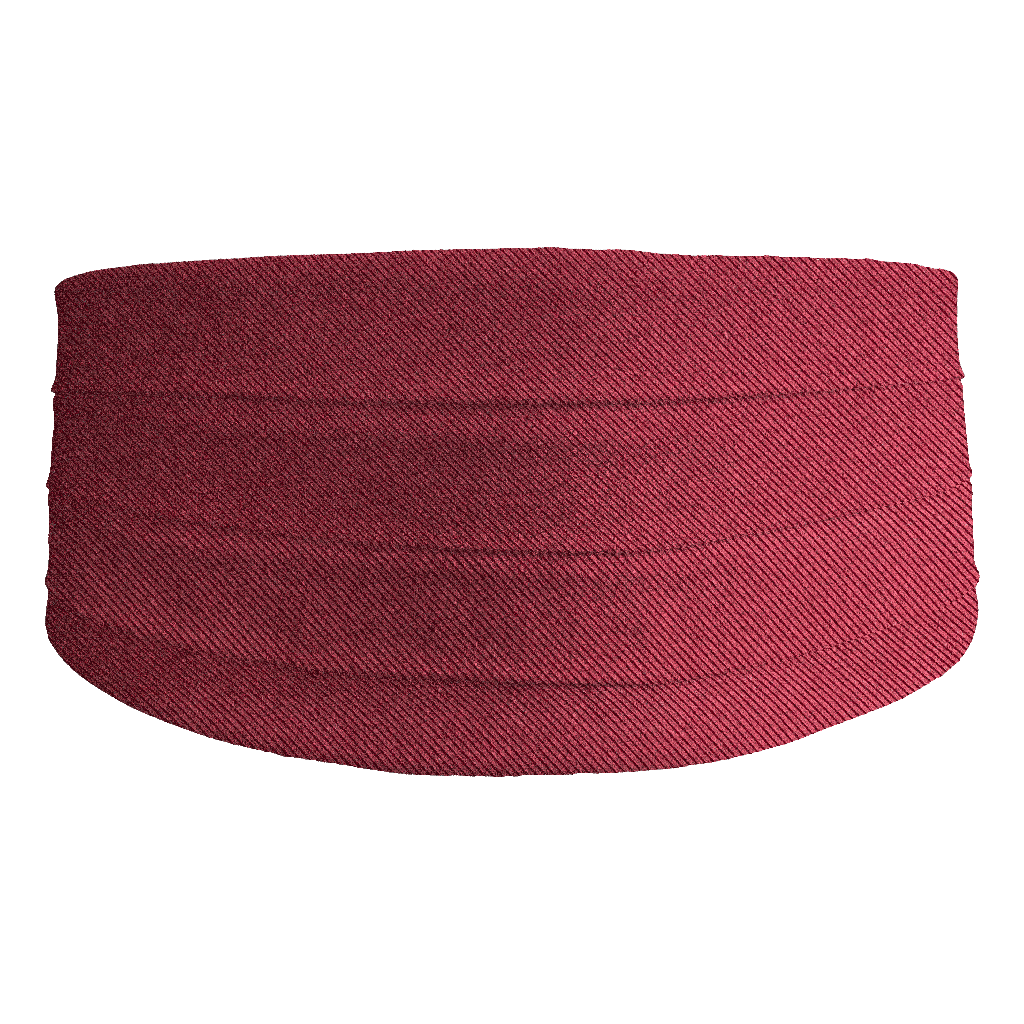 [CB-S-09-0947] Kummerbund aus Seide, Stoff: gerippt in bordeauxrot-schwarz (0947) (48)