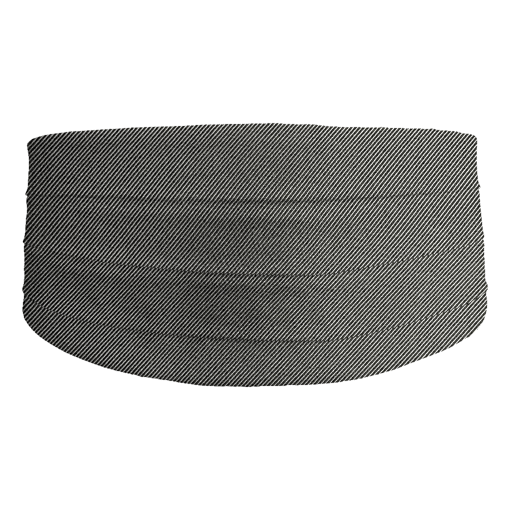 [CB-S-09-0959] Kummerbund aus Seide, Stoff: gerippt in schwarz-hellgrau (0959) (48)