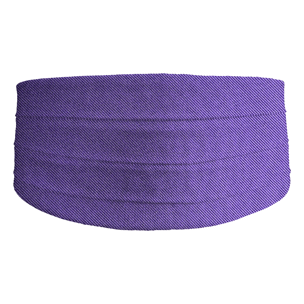 [CB-S-09-0975] Kummerbund aus Seide, Stoff: gerippt in lila-schwarz (0975) (48)