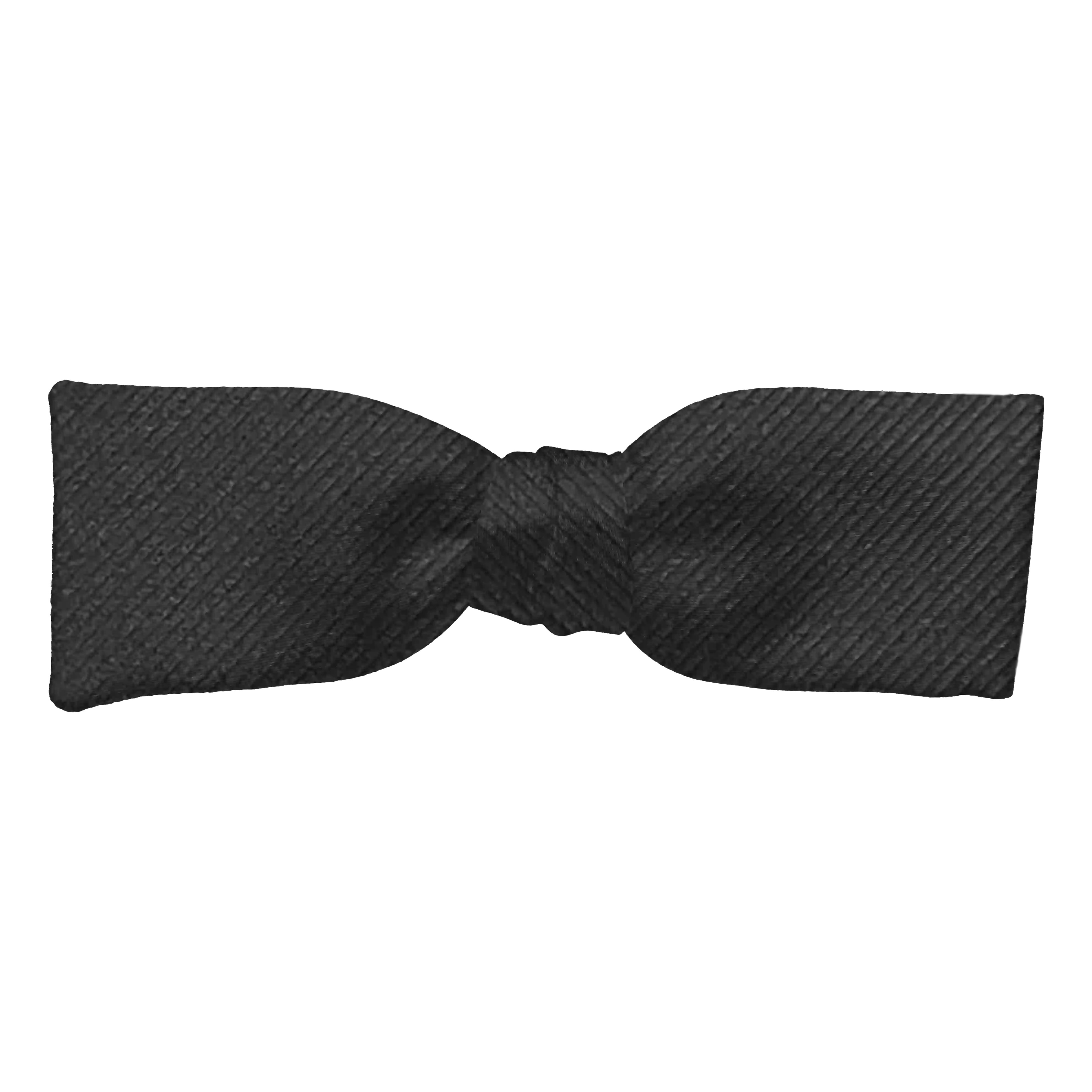 Schleife aus Seide, Form: gerade, Höhe: 35 mm, Stoff: gerippt in schwarz (0980)