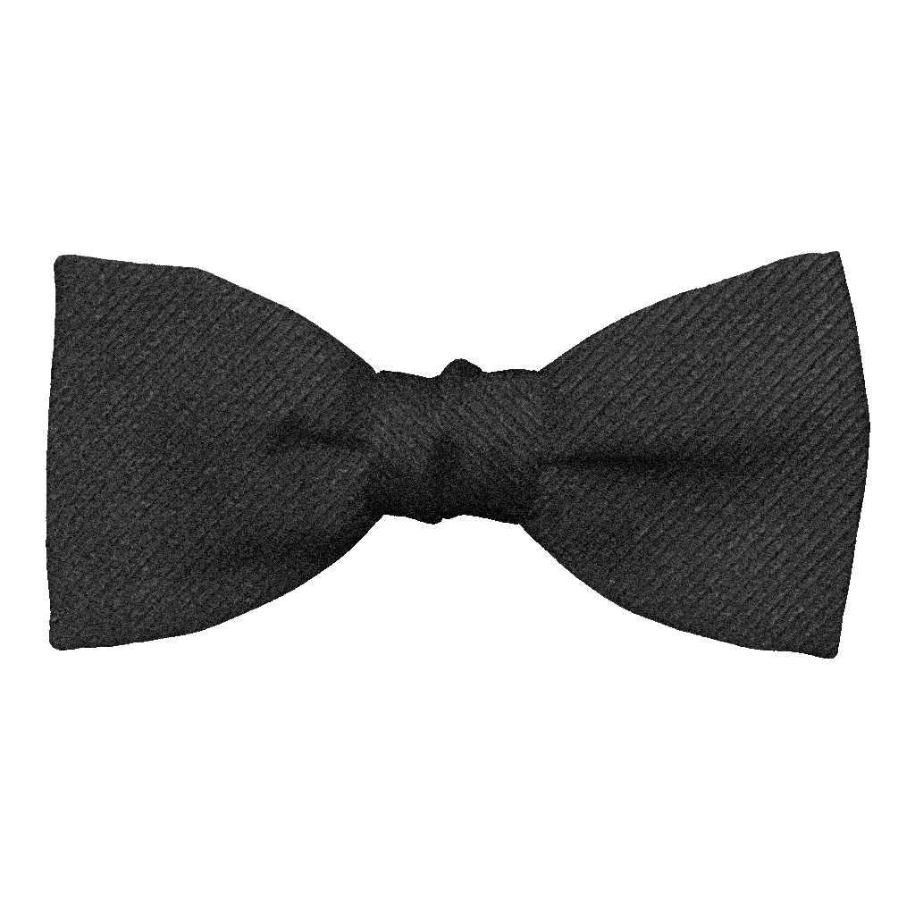 [BT-S-50-E-09-0980] Schleife aus Seide, Form: gerade, Höhe: 50, Stoff: gerippt in schwarz (0980) (EASY: vorgebunden mit verstellbarer Größe)