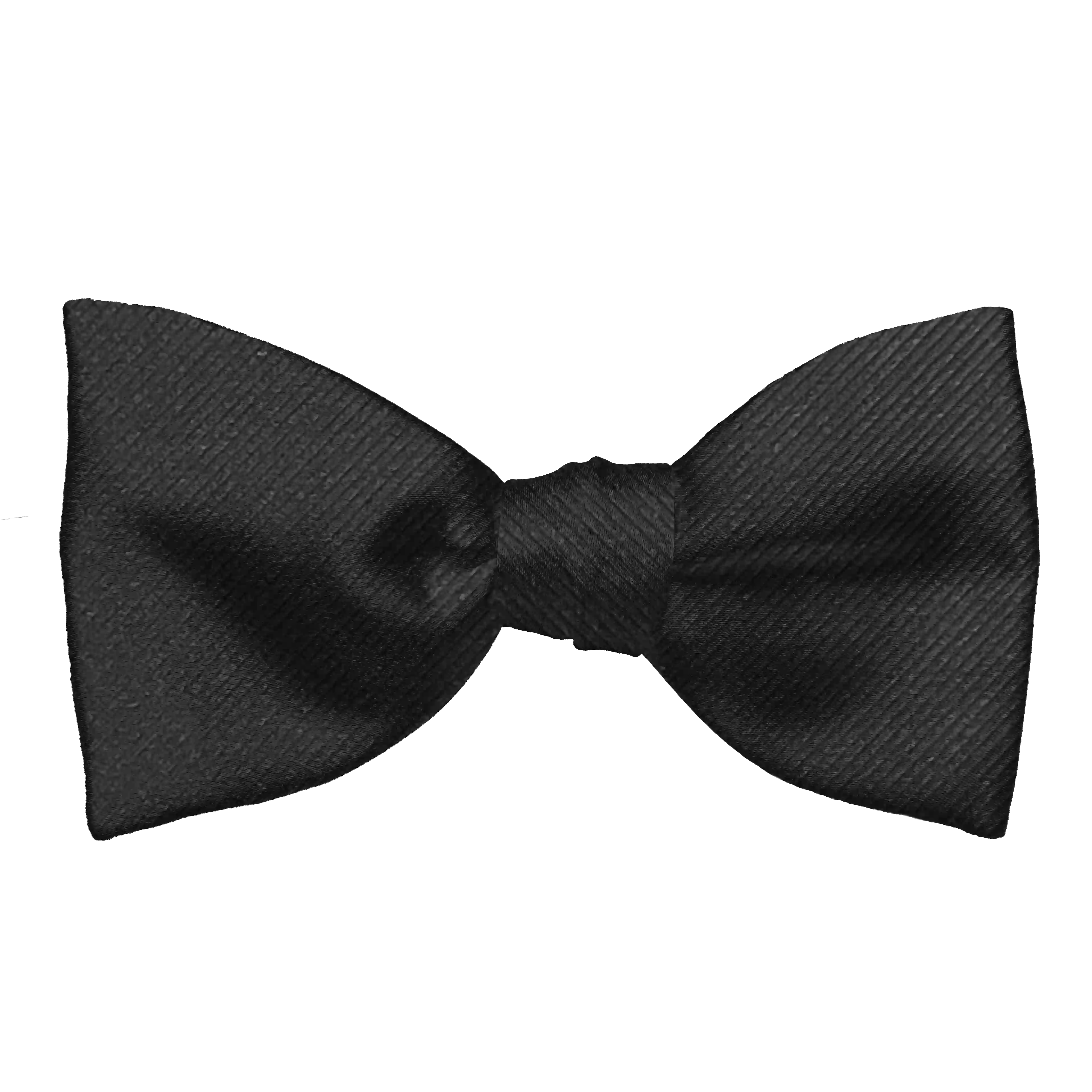 Schleife aus Seide, Form: gerade, Höhe: 65 mm, Stoff: gerippt in schwarz (0980)