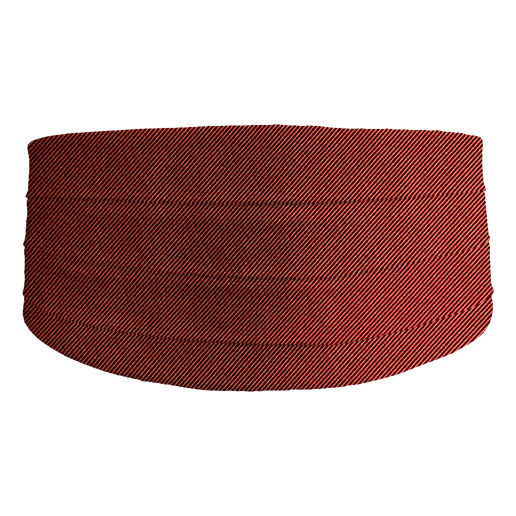[CB-S-09-0927] Kummerbund aus Seide, Stoff: gerippt in schwarz-terracotta (0927) (48)