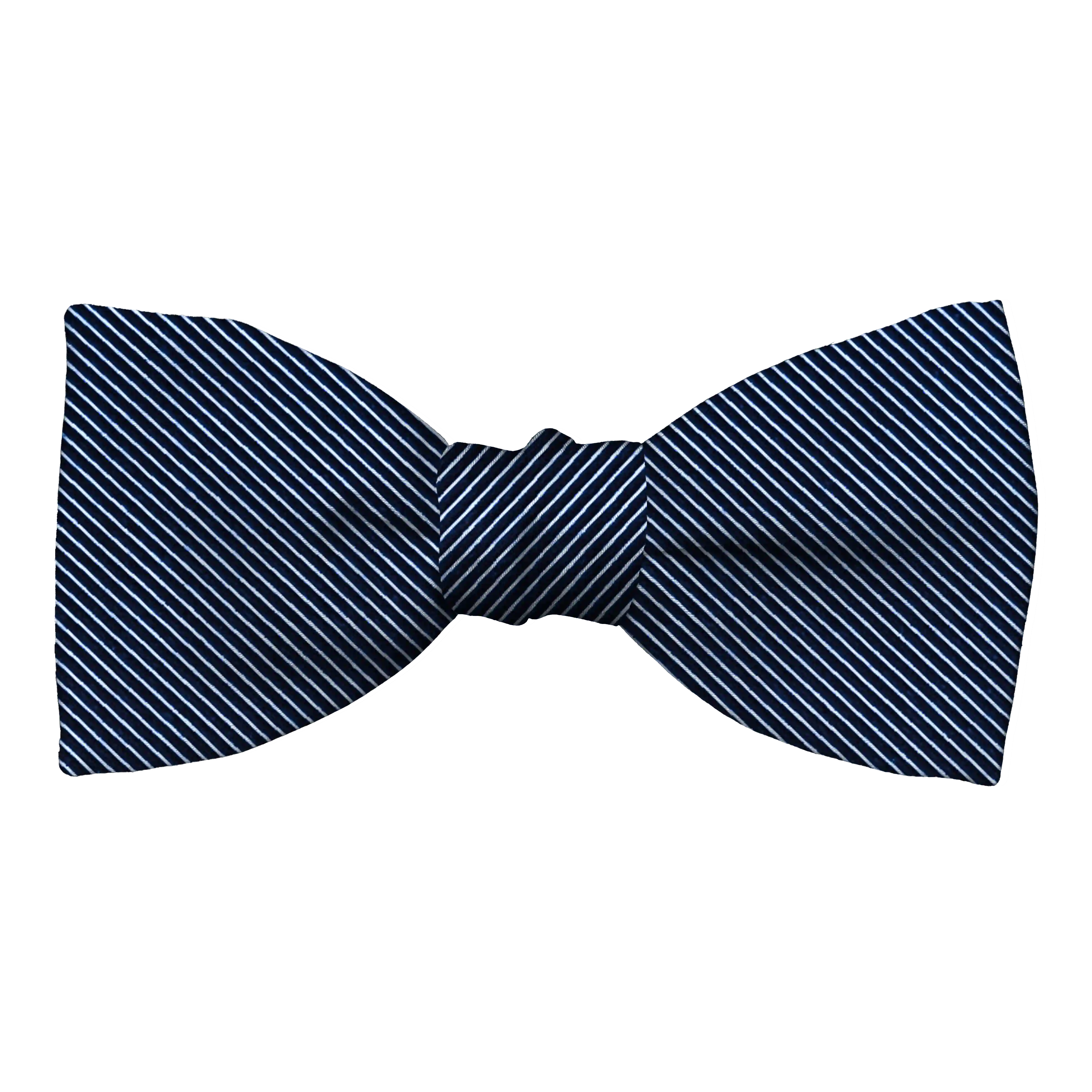 [BT-S-50-E-09-0935] Schleife aus Seide, Form: gerade, Höhe: 50 mm, Stoff: gerippt in schwarz-blau (0935) (EASY: vorgebunden mit verstellbarer Größe)