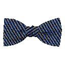 Schleife aus Seide, Form: gerade, Höhe: 50, Stoff: gerippt in schwarz-blau (0935)