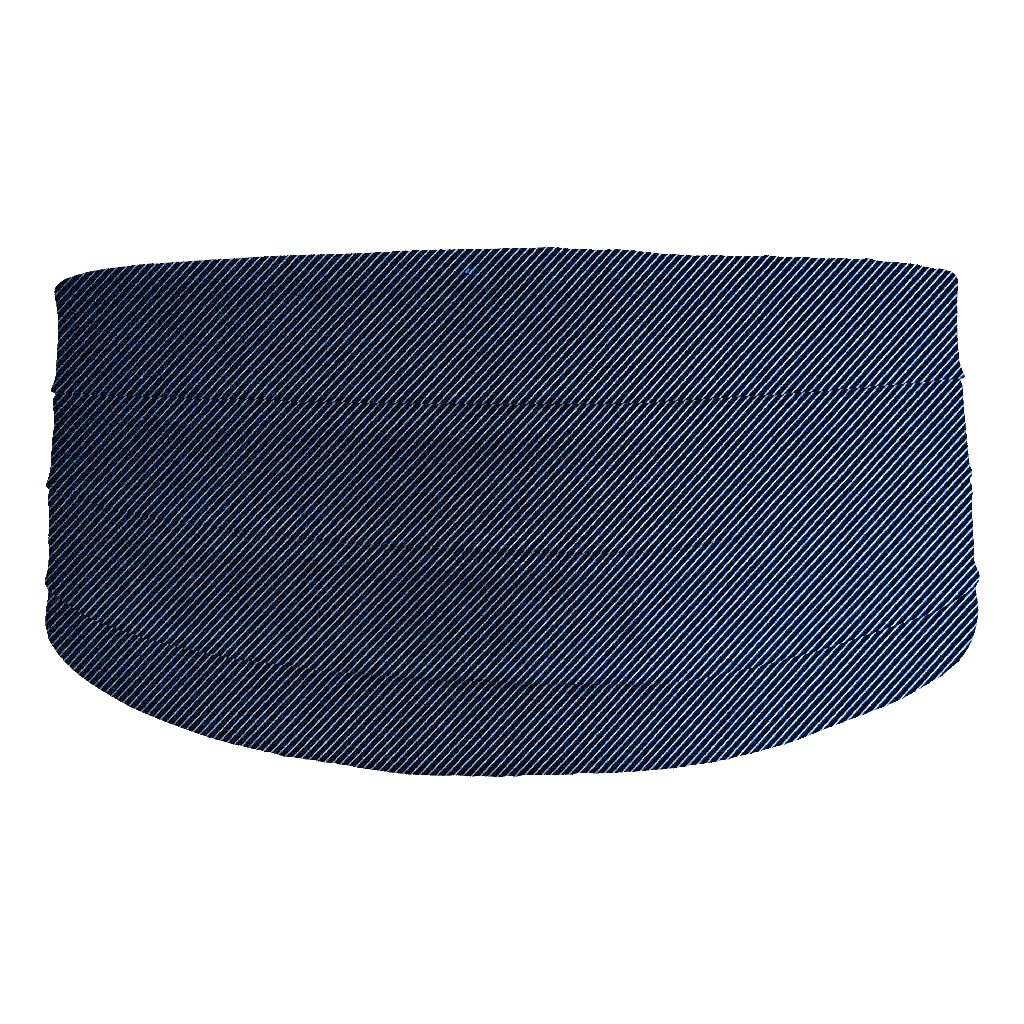 [CB-S-09-0935] Kummerbund aus Seide, Stoff: gerippt in schwarz-blau (0935) (48)