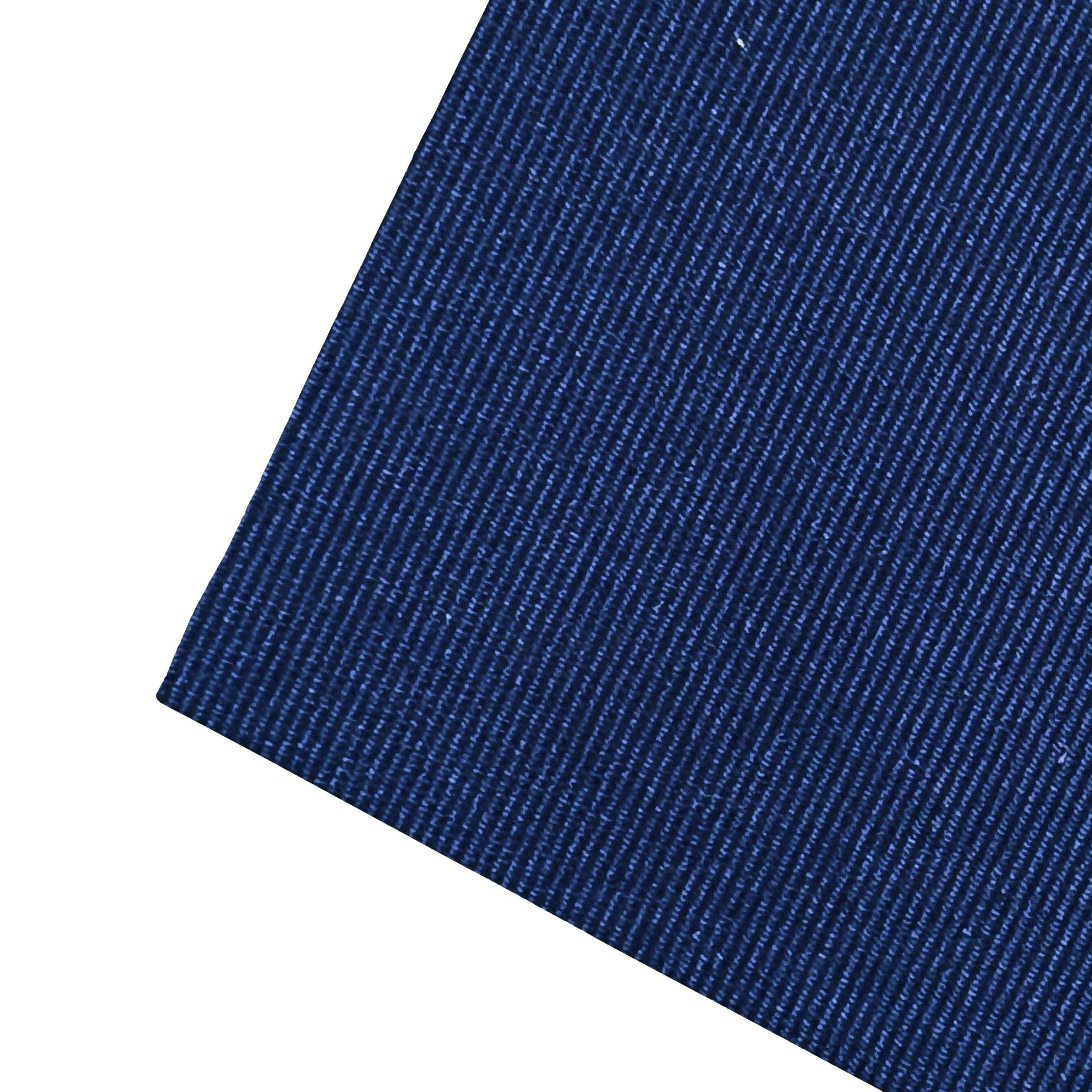[PS-S300-09-0937] pocket square from silk, 12 x 12 inch, fabric: ribbed in dark blue (0937)