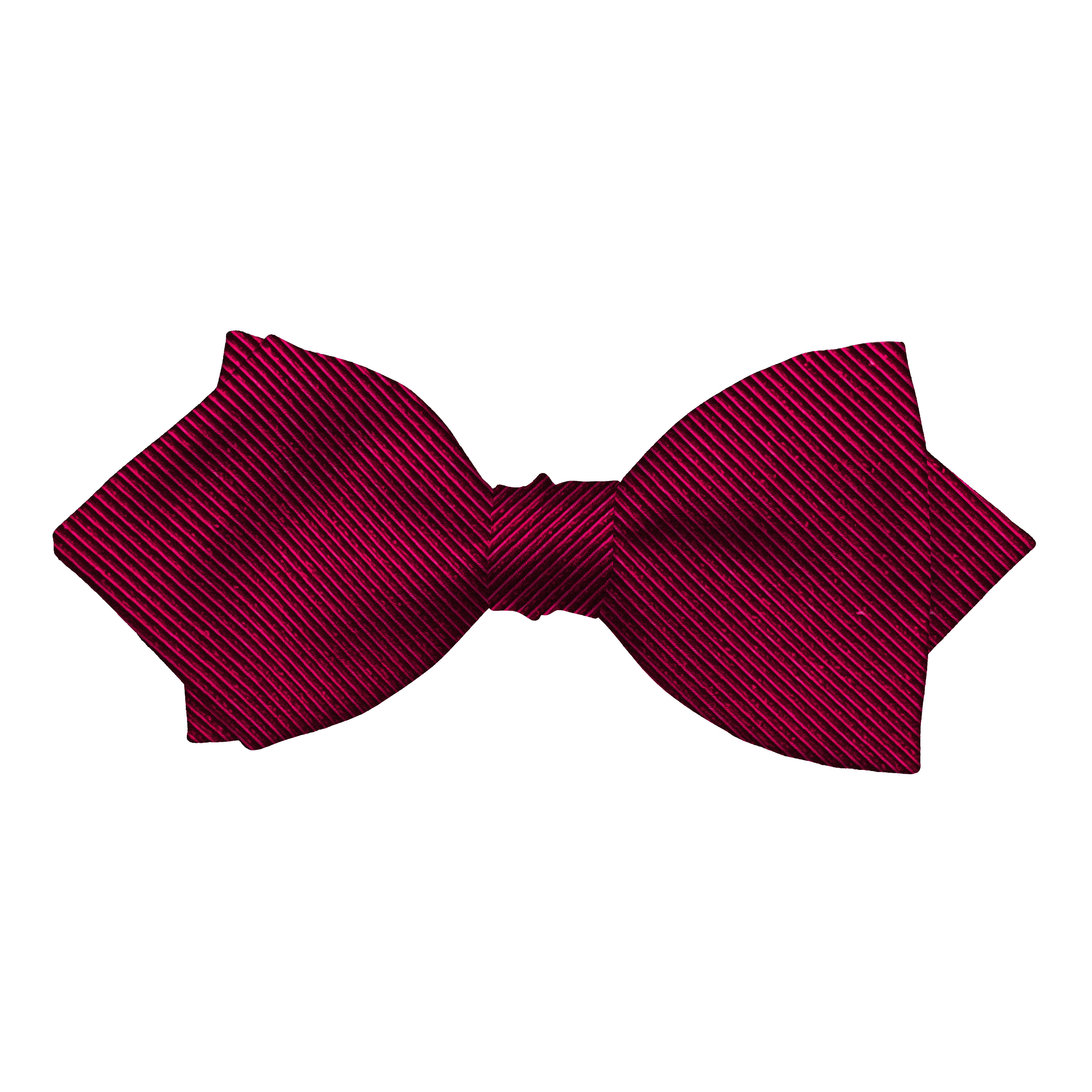 Schleife aus Seide, Form: spitz, Höhe: 60, Stoff: gerippt in schwarz-bordeauxrot (0949)