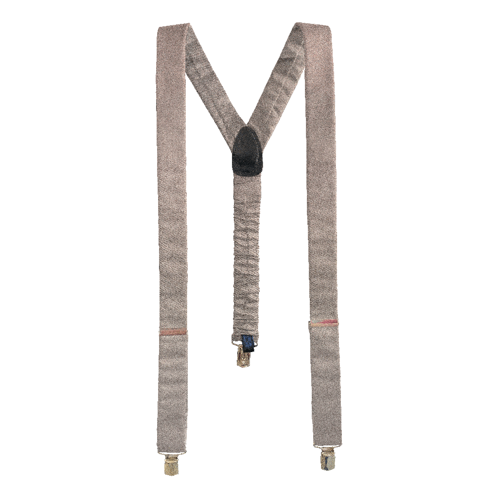 [BR-M-04-0422] Hosenträger aus Seide, Stoff: einfarbig lachs (0422) (Metallklips)