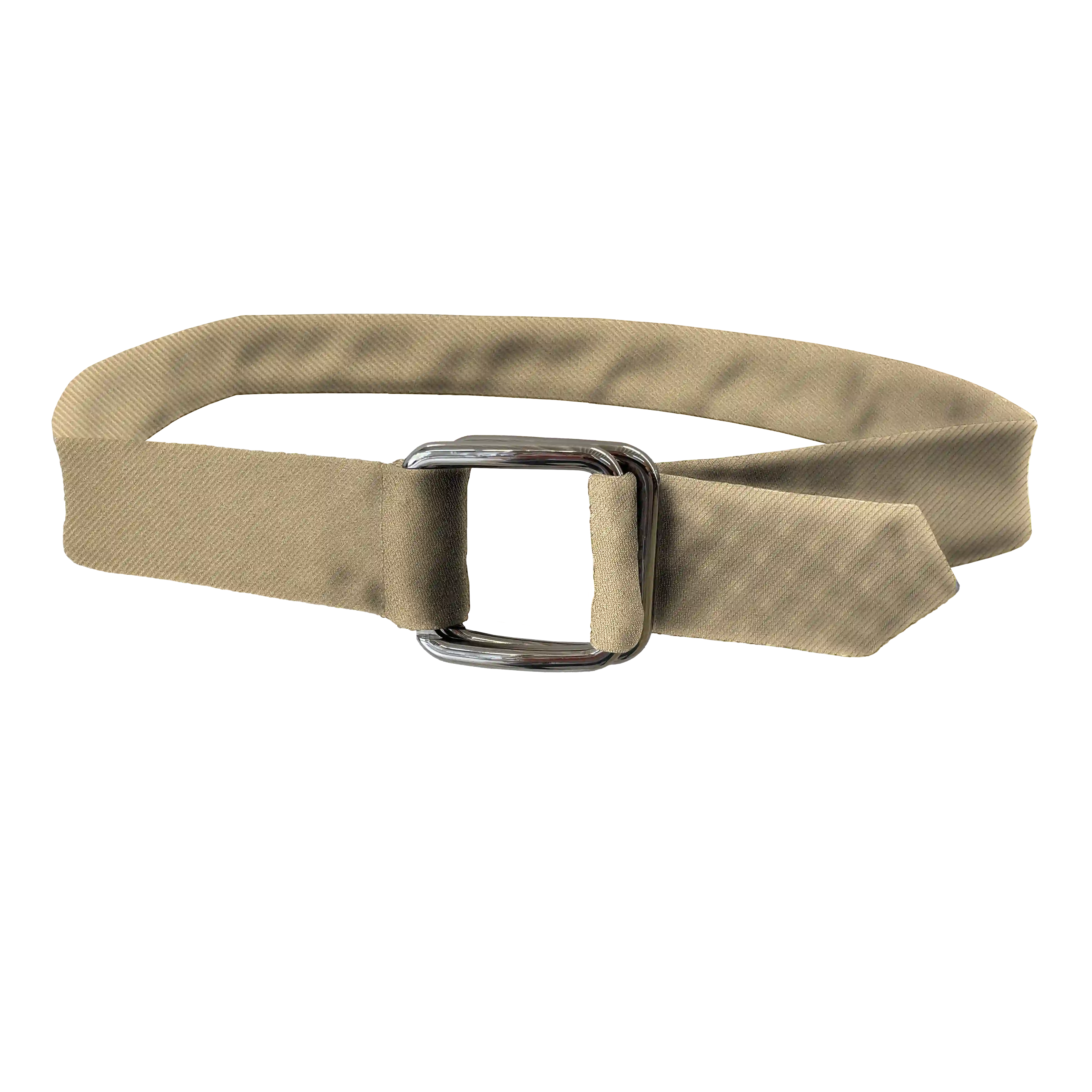 Gürtel aus Seide, Stoff: gerippt in beige (0921)