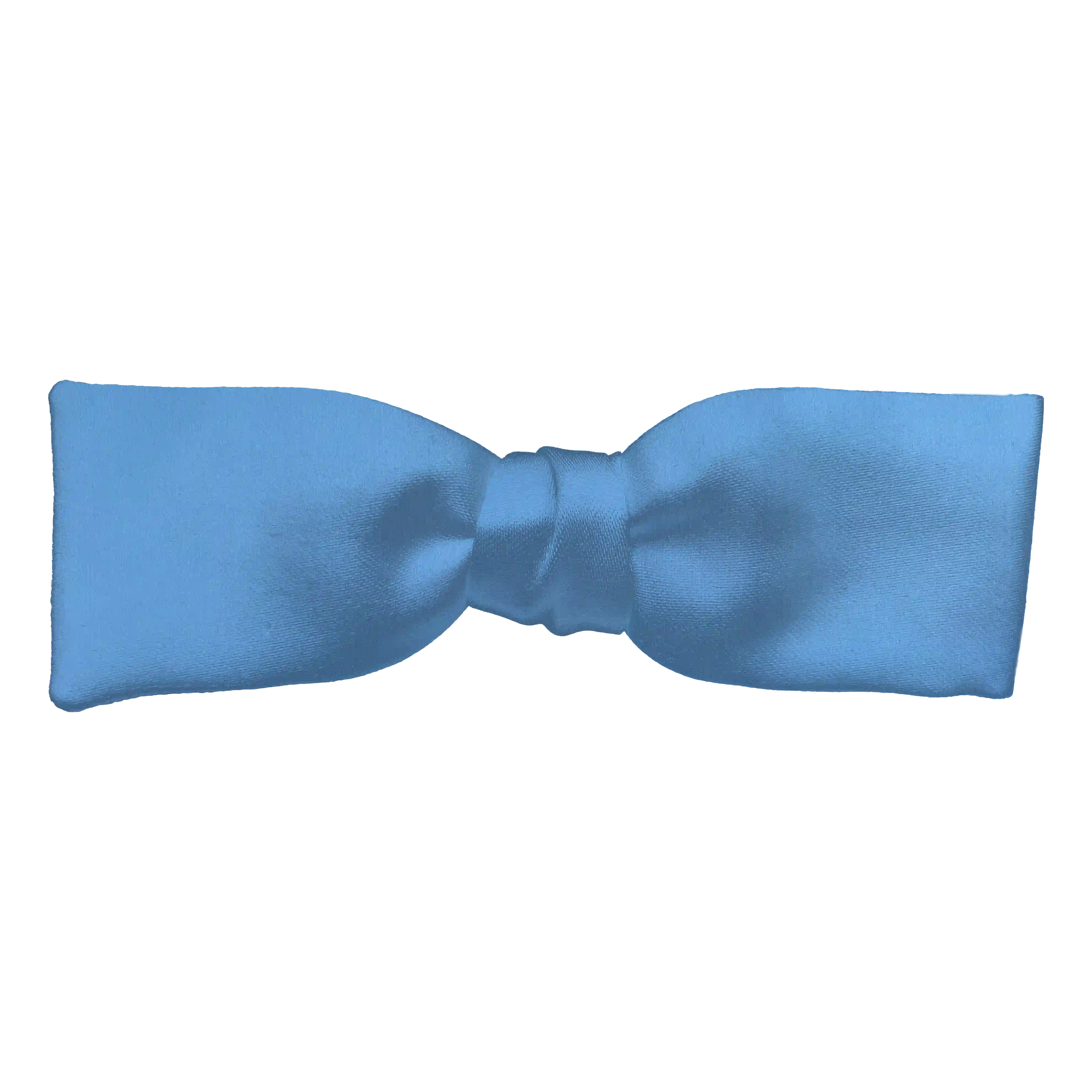 [BT-S-35-E-04-0432] Schleife aus Seide, Form: gerade, Höhe: 35 mm, Stoff: einfarbig himmelblau (0432) (EASY: vorgebunden mit verstellbarer Größe)