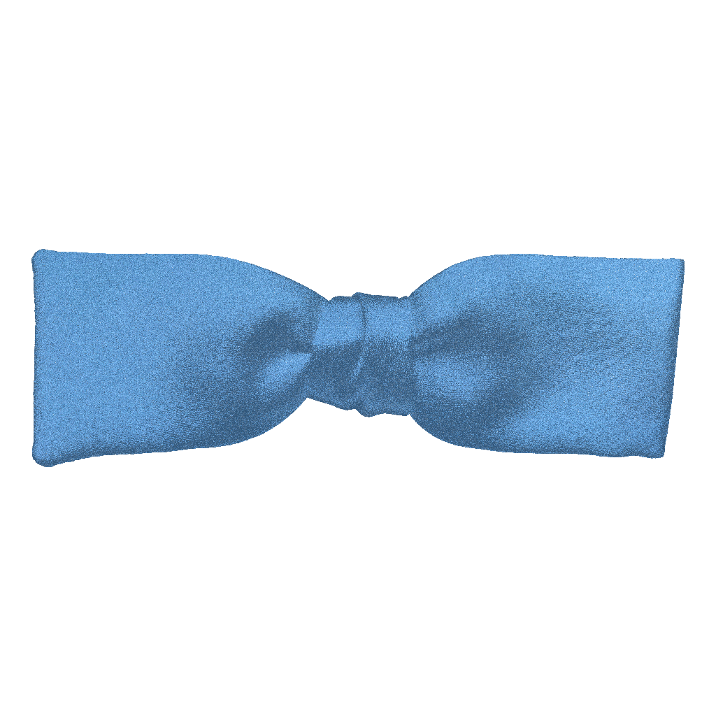 [BT-S-35-E-04-0432] Schleife aus Seide, Form: gerade, Höhe: 35, Stoff: einfarbig himmelblau (0432) (EASY: vorgebunden mit verstellbarer Größe)