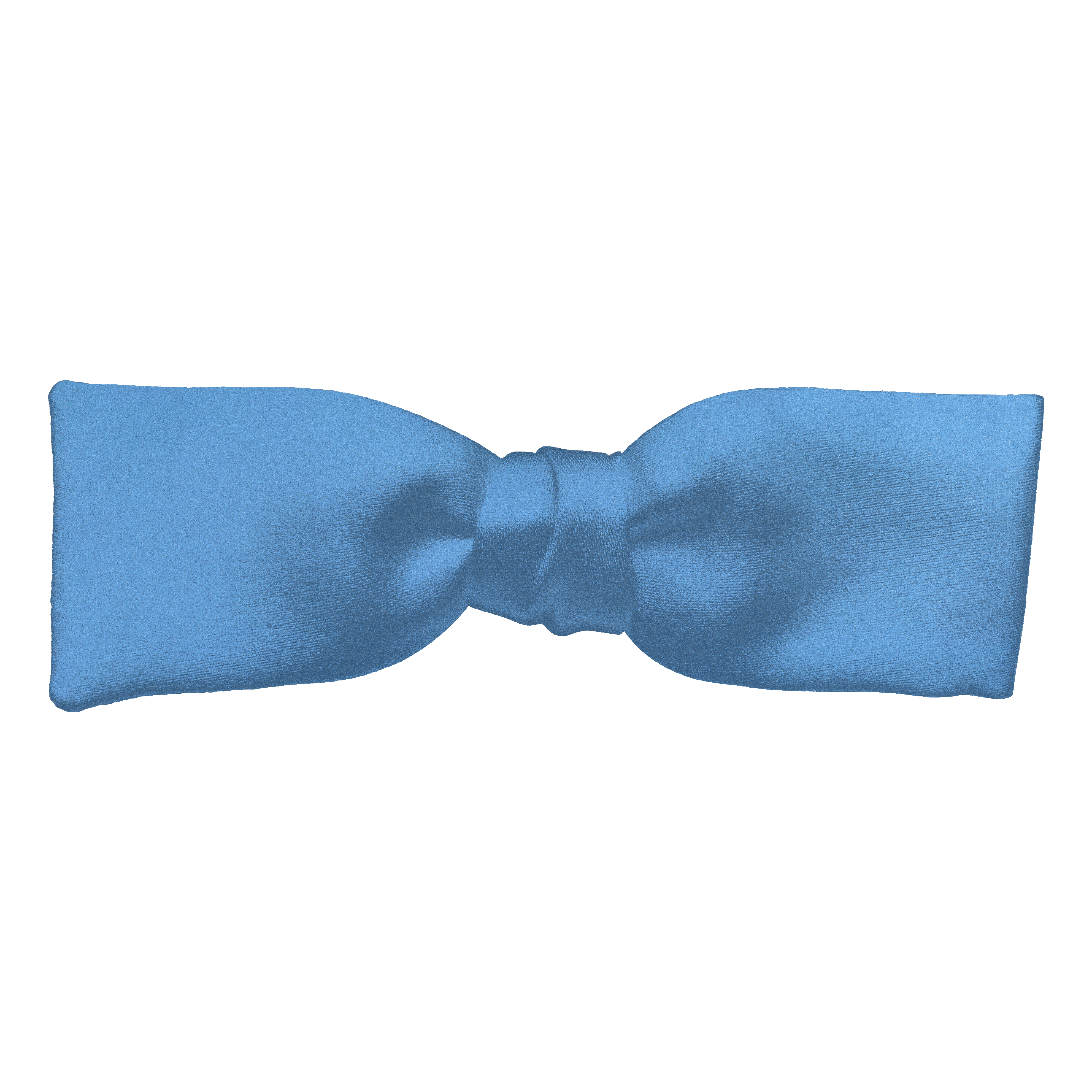 Schleife aus Seide, Form: gerade, Höhe: 35, Stoff: einfarbig himmelblau (0432)