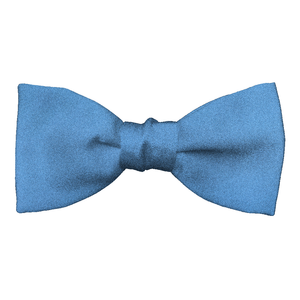 [BT-S-50-E-04-0432] Schleife aus Seide, Form: gerade, Höhe: 50, Stoff: einfarbig himmelblau (0432) (EASY: vorgebunden mit verstellbarer Größe)