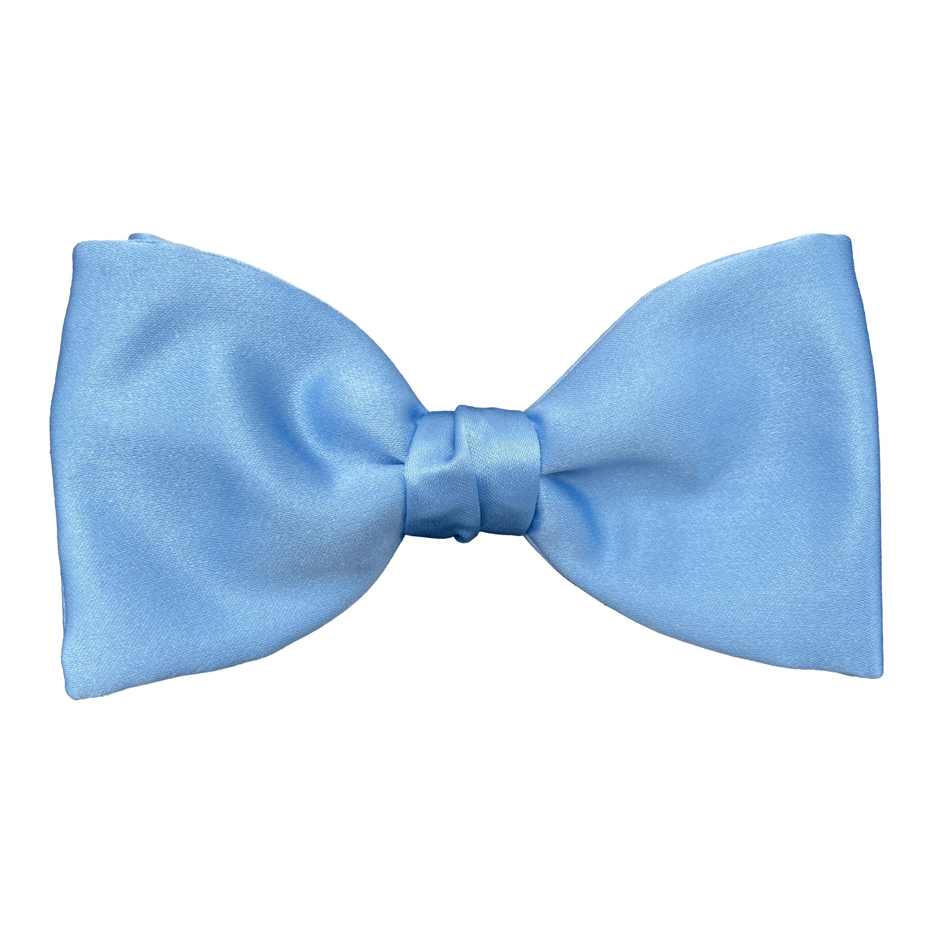 [BT-S-65-E-04-0432] Schleife aus Seide, Form: gerade, Höhe: 65, Stoff: einfarbig himmelblau (0432) (EASY: vorgebunden mit verstellbarer Größe)
