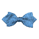 Schleife aus Seide, Form: spitz, Höhe: 60, Stoff: einfarbig himmelblau (0432)