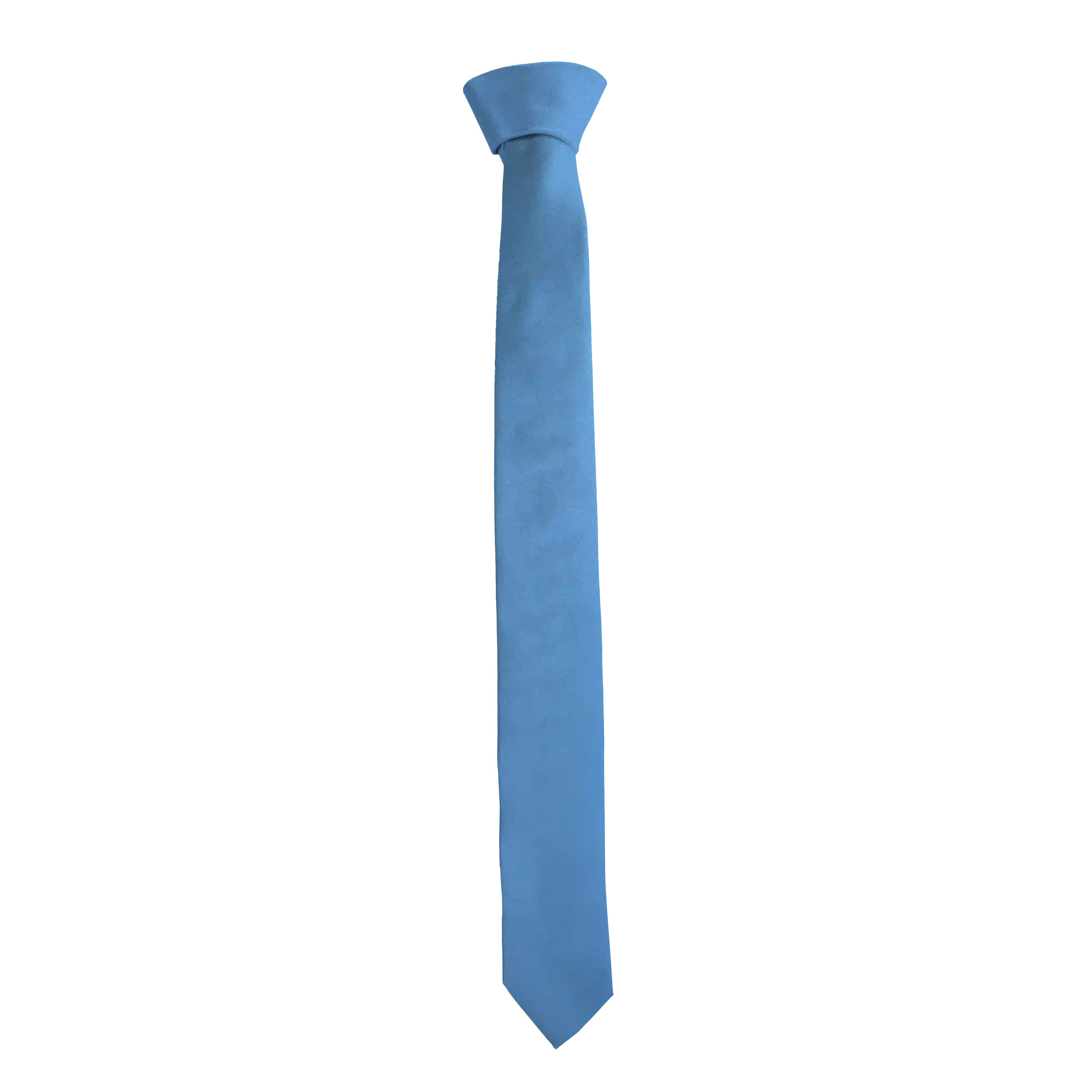 [T-55-M-04-0432] Krawatte aus Seide, Breite: 55 mm, Stoff: einfarbig himmelblau (0432) (Standardlänge (150 cm))
