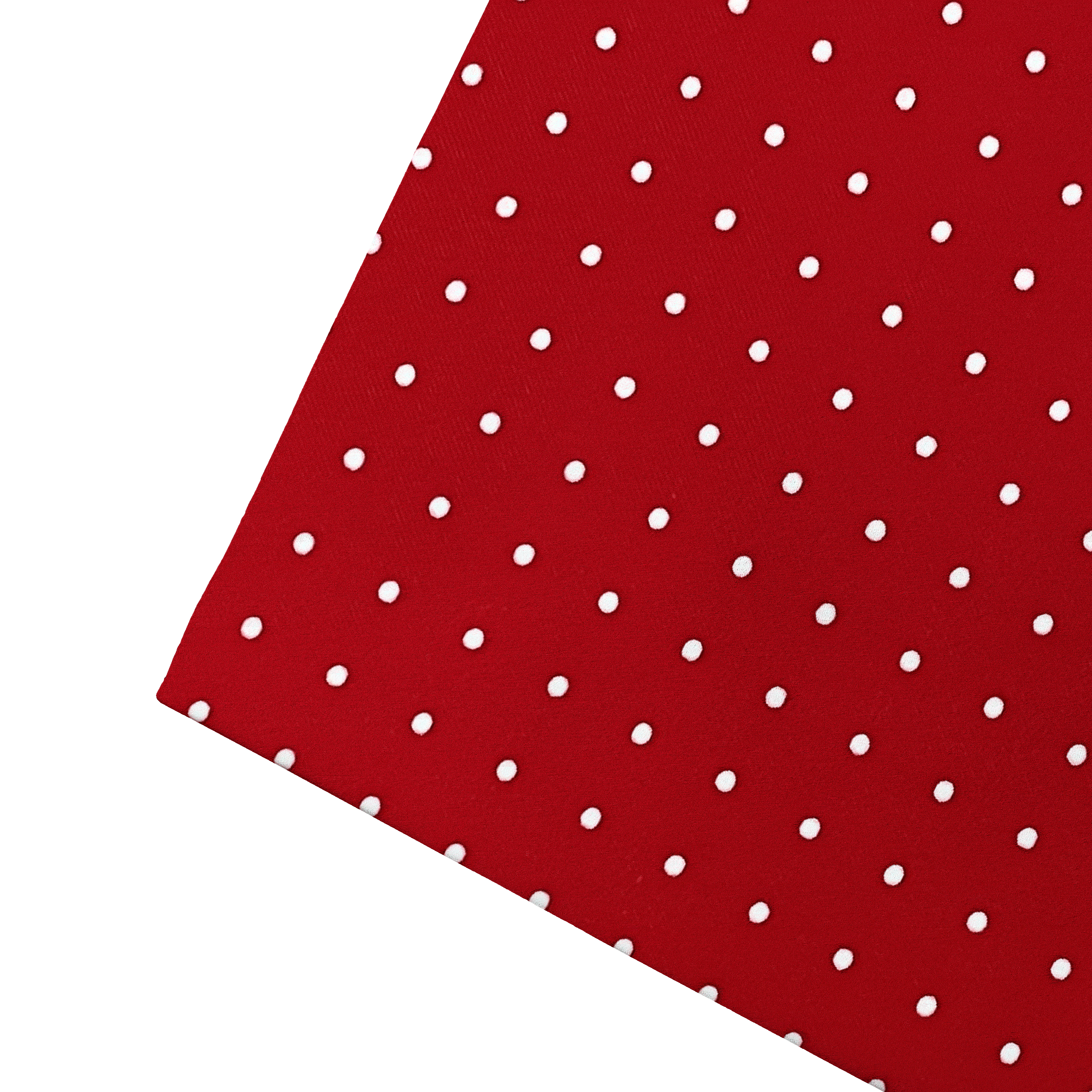 Ziertuch aus Seide, 30 x 30 cm, Stoff: rot mit weißen Punkten (6062)