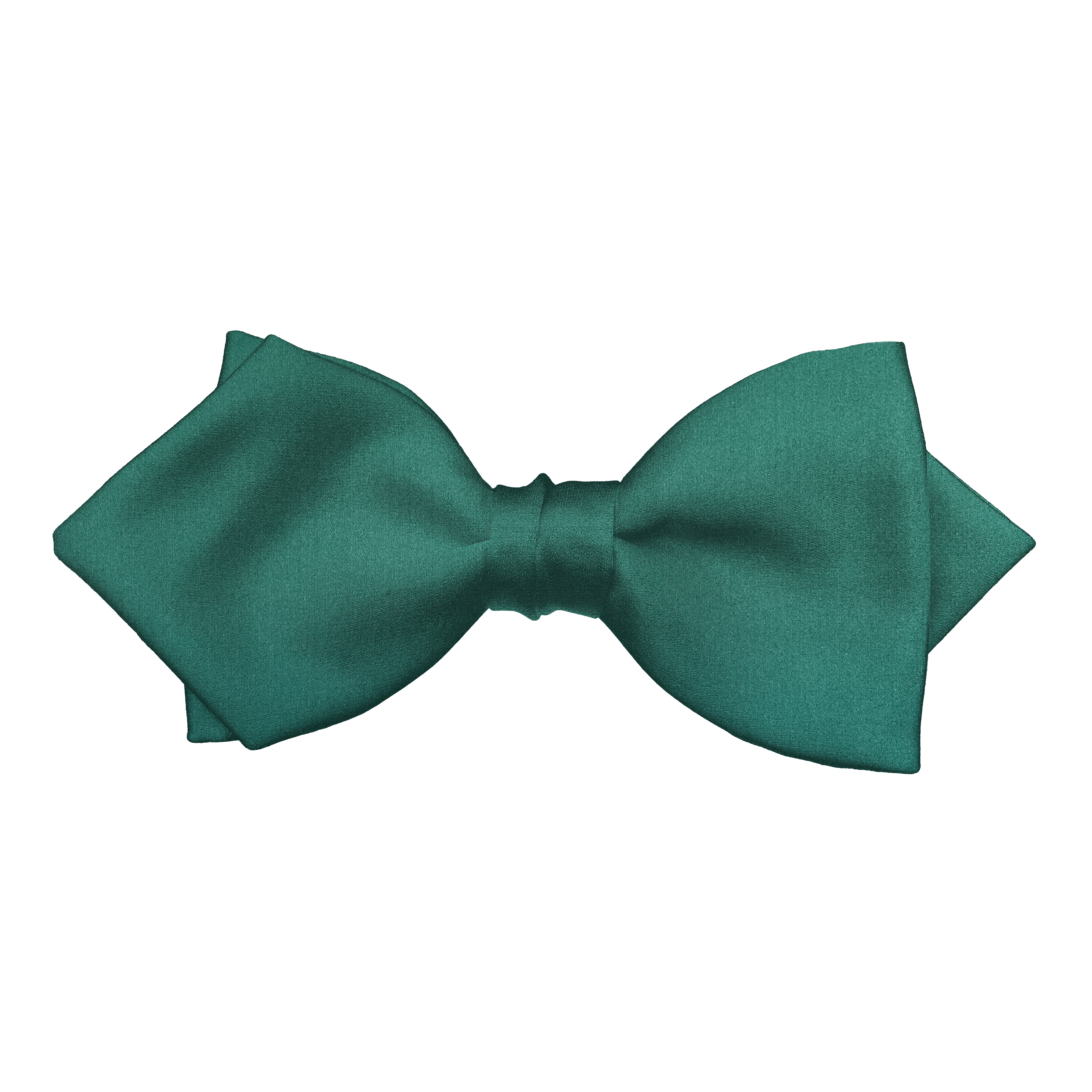 Schleife aus Seide, Form: spitz, Höhe: 60, Stoff: einfarbig tannengrün (0469)