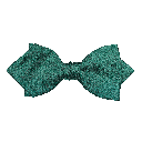 Schleife aus Seide, Form: spitz, Höhe: 60, Stoff: einfarbig tannengrün (0469)