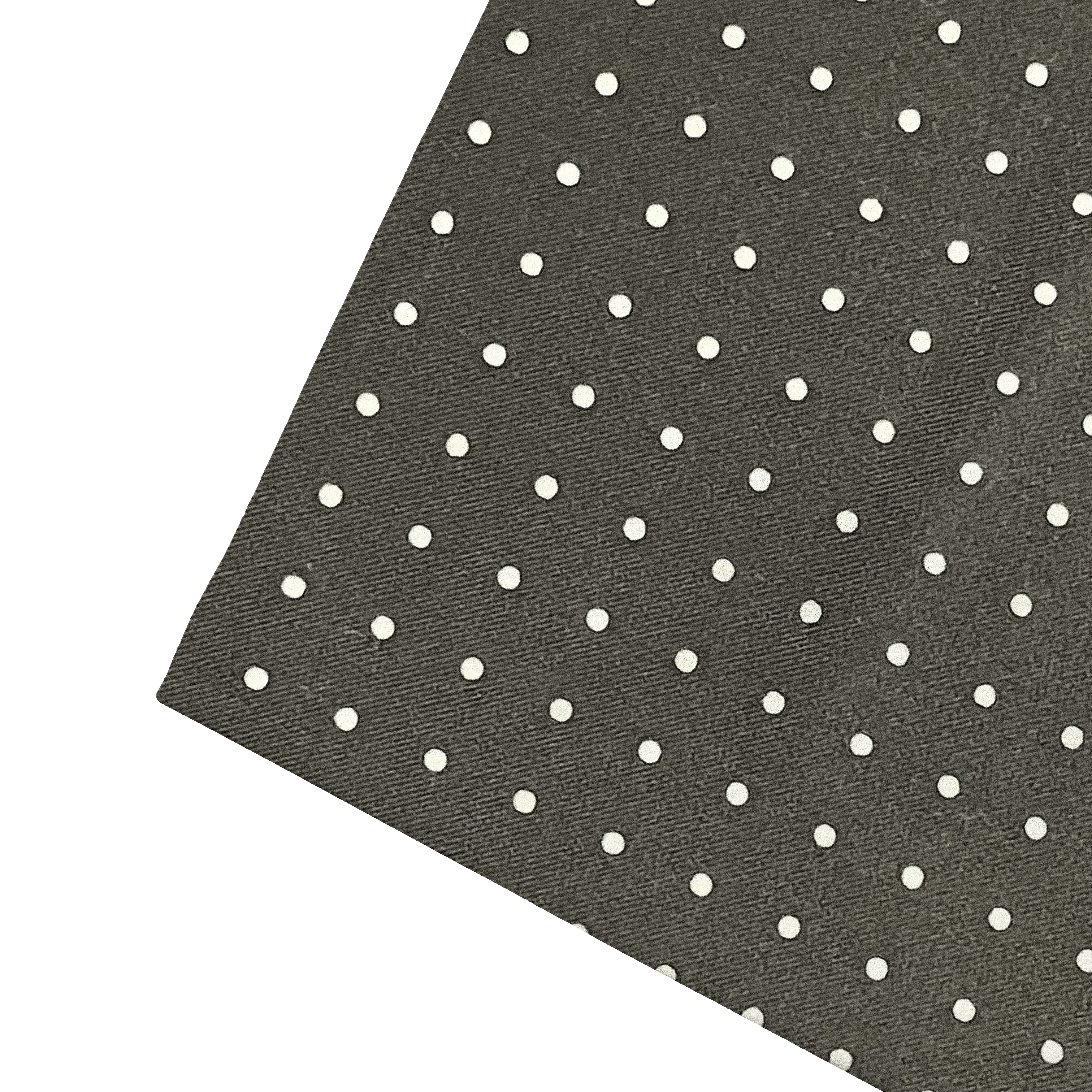 Ziertuch aus Seide, 30 x 30 cm, Stoff: schwarz mit weißen Punkten (6068)