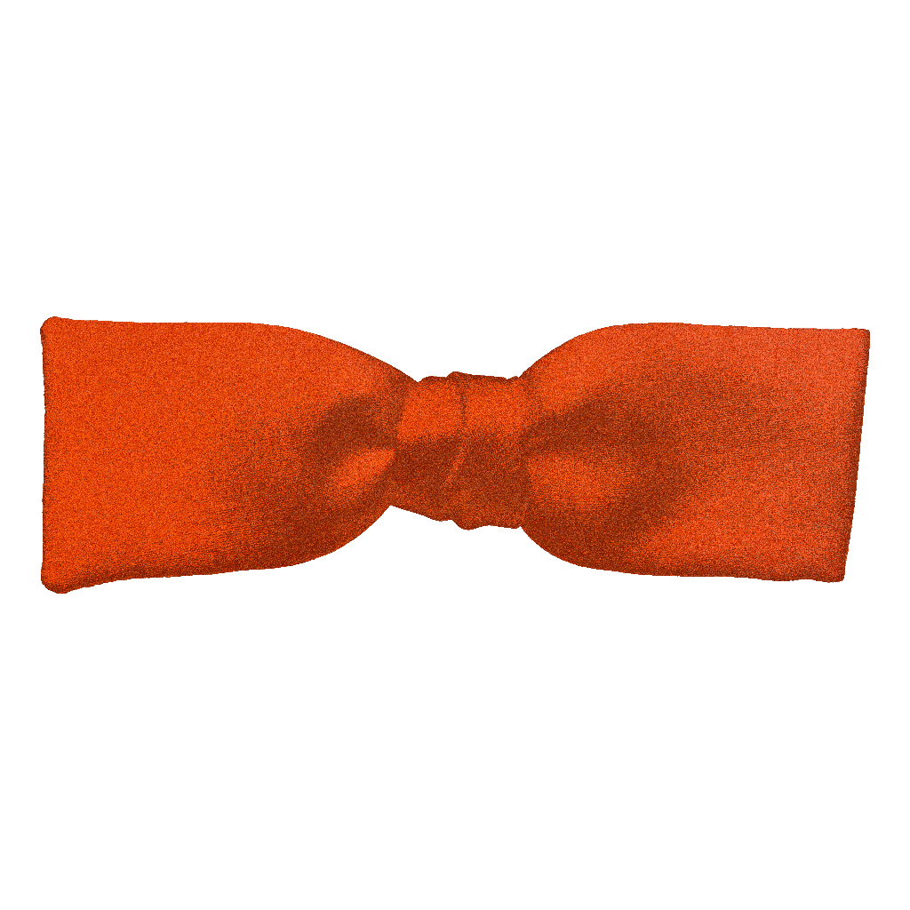 [BT-S-35-E-04-0428] Schleife aus Seide, Form: gerade, Höhe: 35, Stoff: einfarbig orange (0428) (EASY: vorgebunden mit verstellbarer Größe)