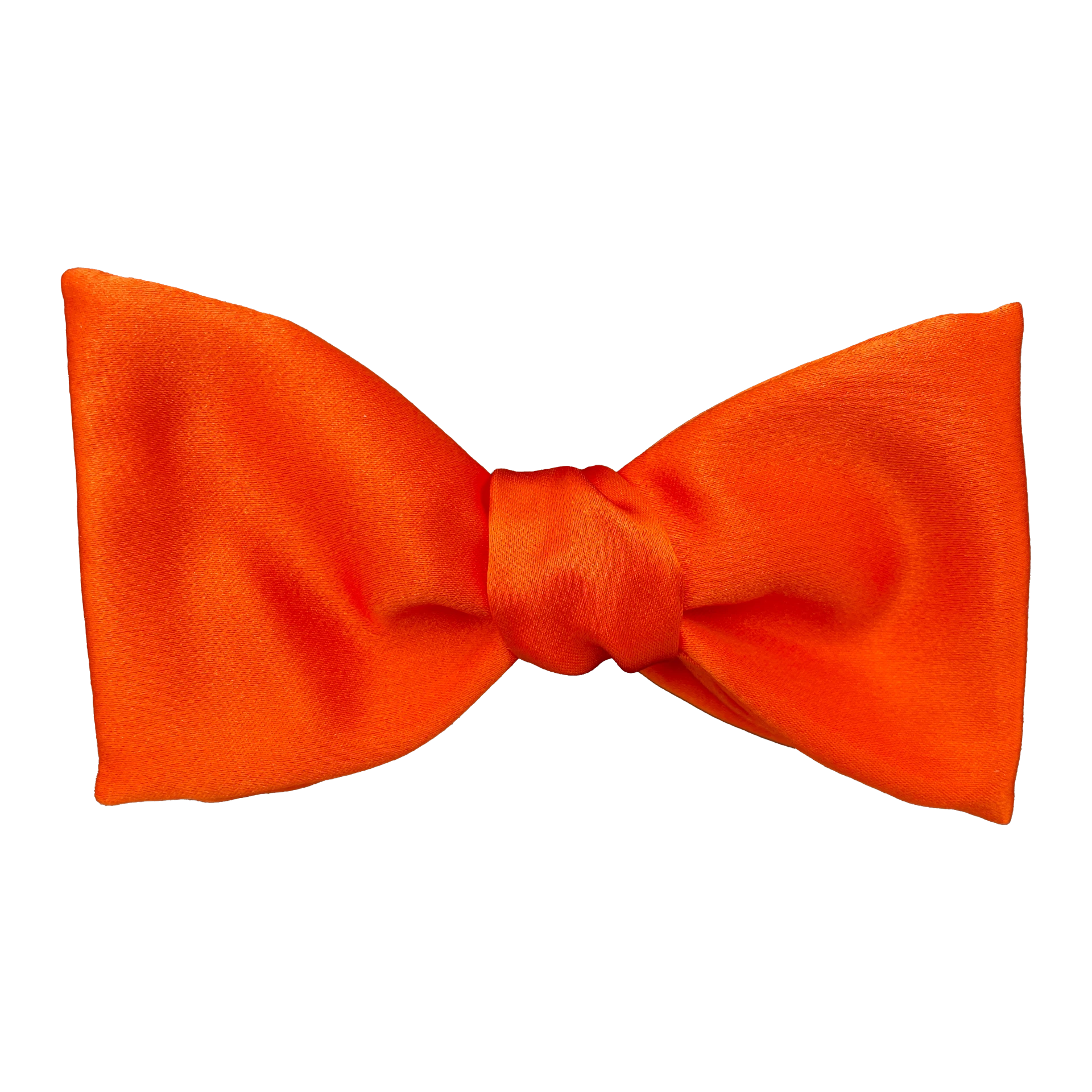 [BT-S-65-E-04-0428] Schleife aus Seide, Form: gerade, Höhe: 65, Stoff: einfarbig orange (0428) (EASY: vorgebunden mit verstellbarer Größe)