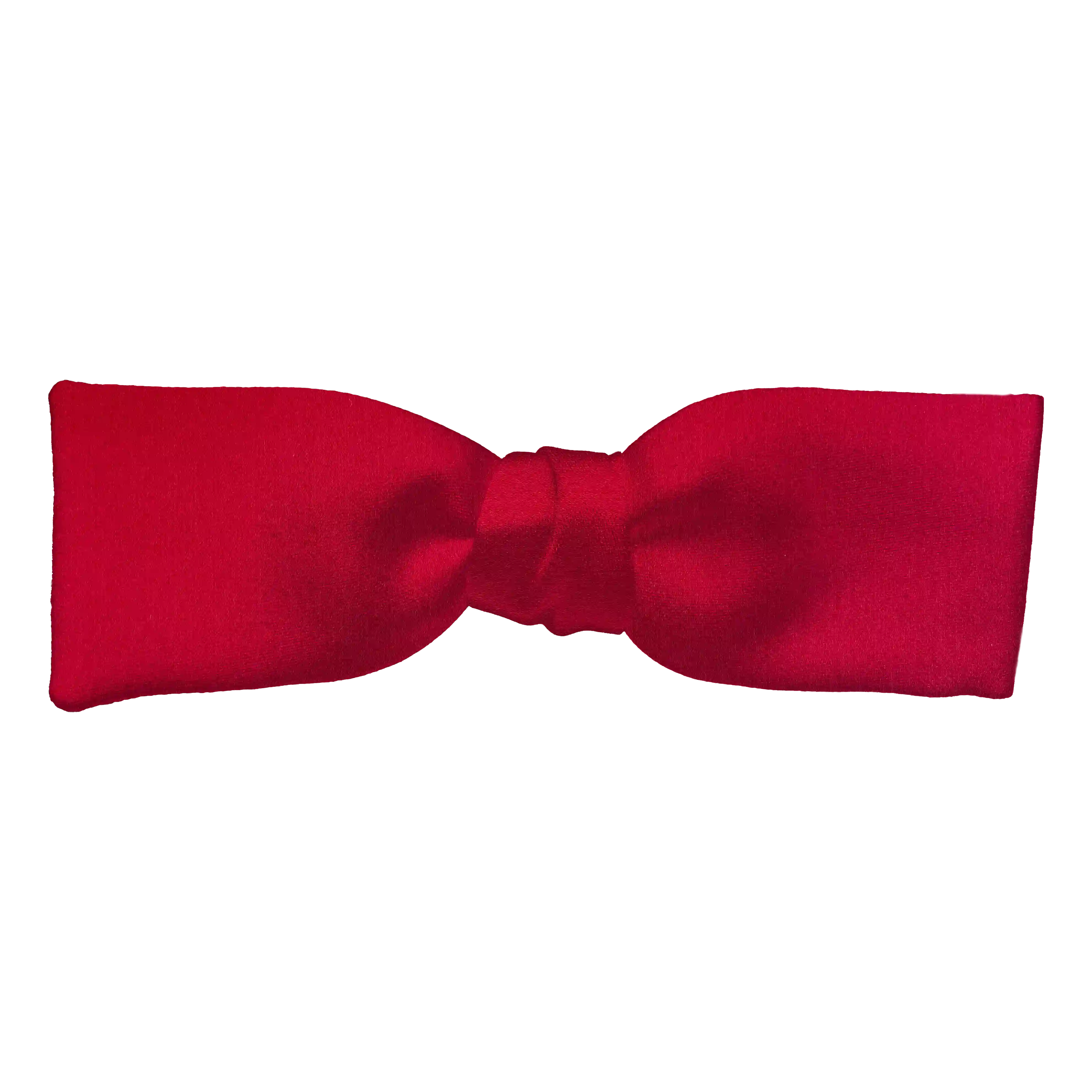 [BT-S-35-E-04-0447] Schleife aus Seide, Form: gerade, Höhe: 35 mm, Stoff: einfarbig rot (0447) (EASY: vorgebunden mit verstellbarer Größe)