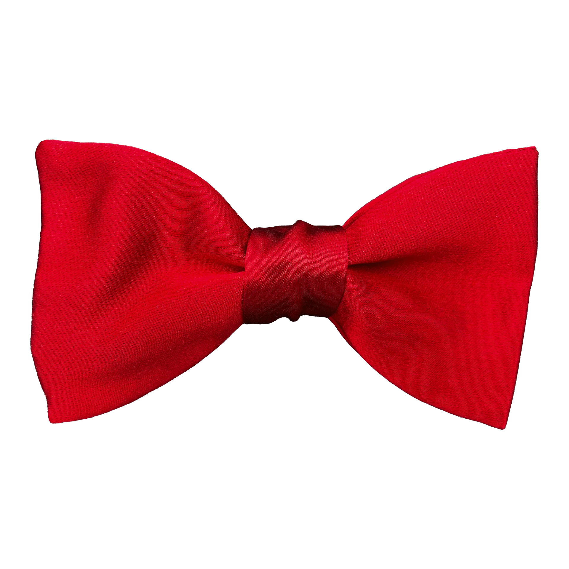 [BT-S-65-E-04-0447] Schleife aus Seide, Form: gerade, Höhe: 65, Stoff: einfarbig rot (0447) (EASY: vorgebunden mit verstellbarer Größe)