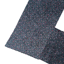 Mantelschal aus Seide, Stoff: dunkelblau mit rosa Punkten (6066)