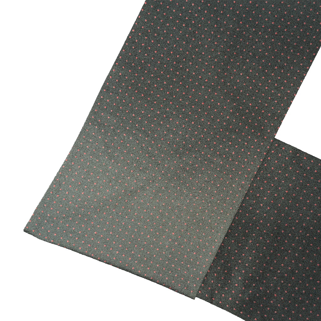 [SC-C-158-60-6067] Mantelschal aus Seide, Stoff: schwarz mit magenta Punkten (6067) (158 cm)