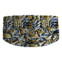 Kummerbund aus Seide, Stoff: floral gemustert in blau, grün und ocker (6094)