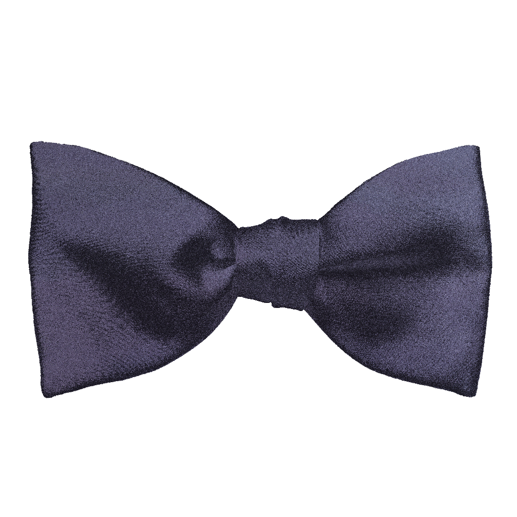 [BT-S-65-E-04-0478] Schleife aus Seide, Form: gerade, Höhe: 65, Stoff: einfarbig pflaumenfarben (0478) (EASY: vorgebunden mit verstellbarer Größe)