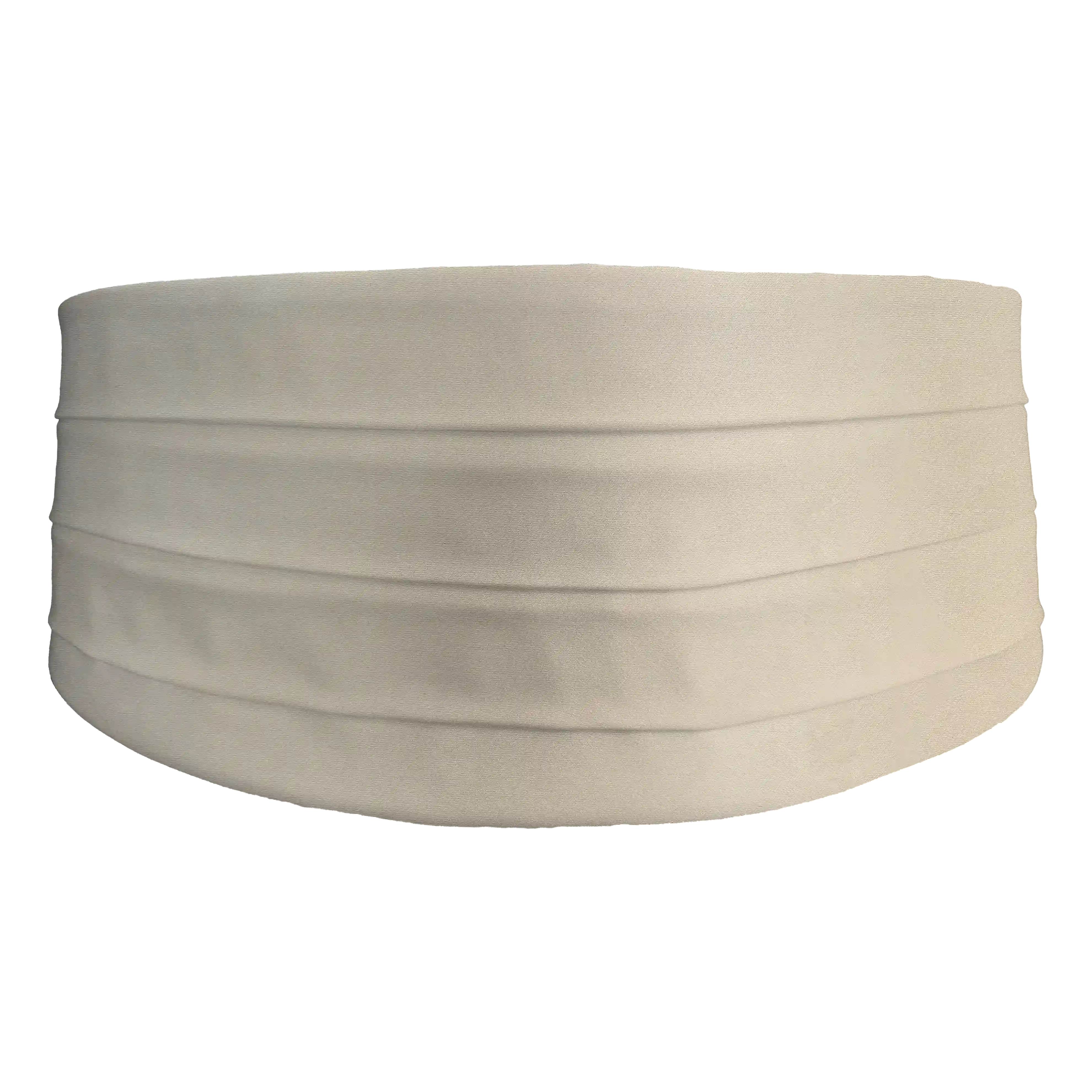 [CB-XS-04-0415] Kummerbund aus Seide, Stoff: einfarbig crème (0415) (XS)