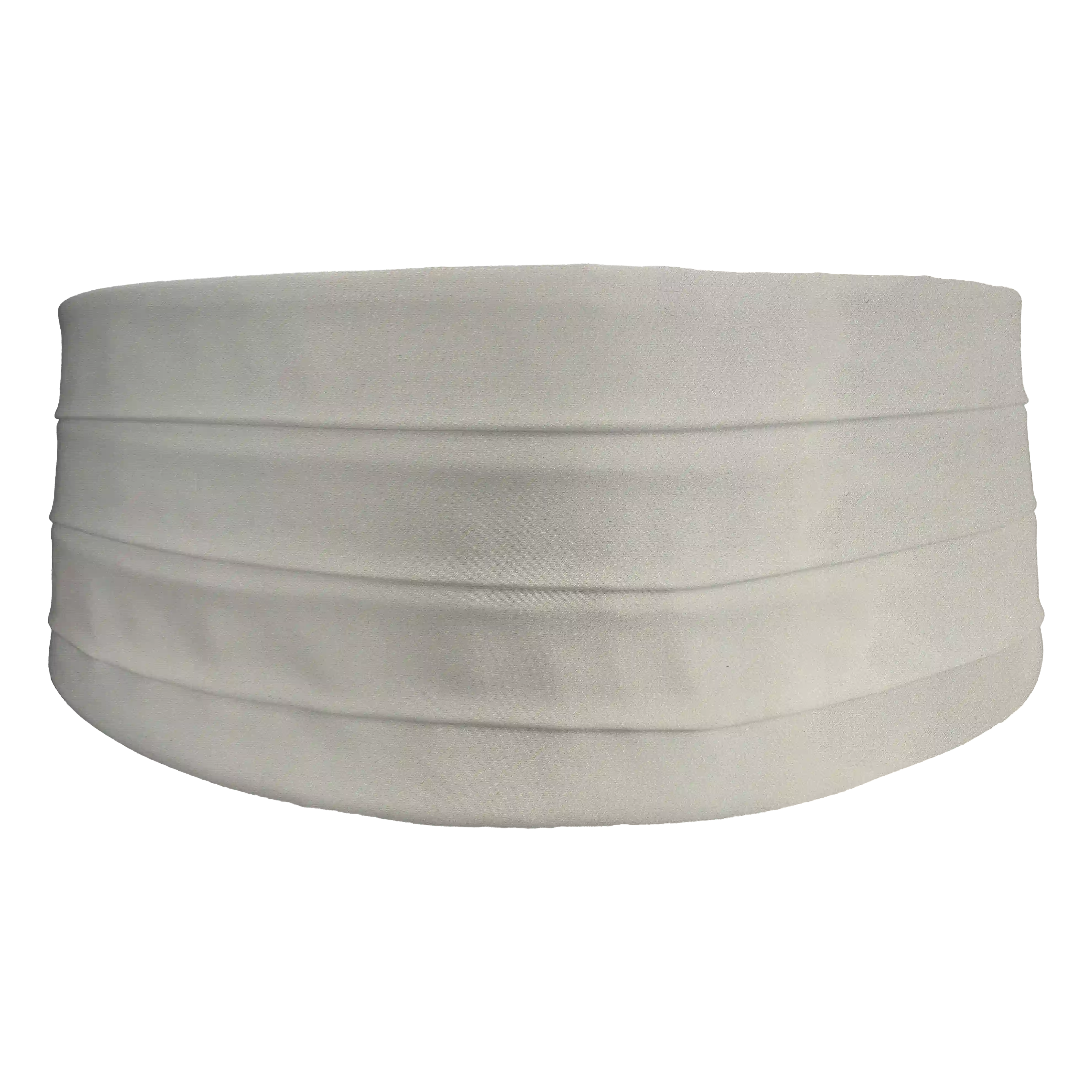 [CB-XS-04-0410] cummerbund from silk, fabric: unicoloured ivory white (0410) (XS)